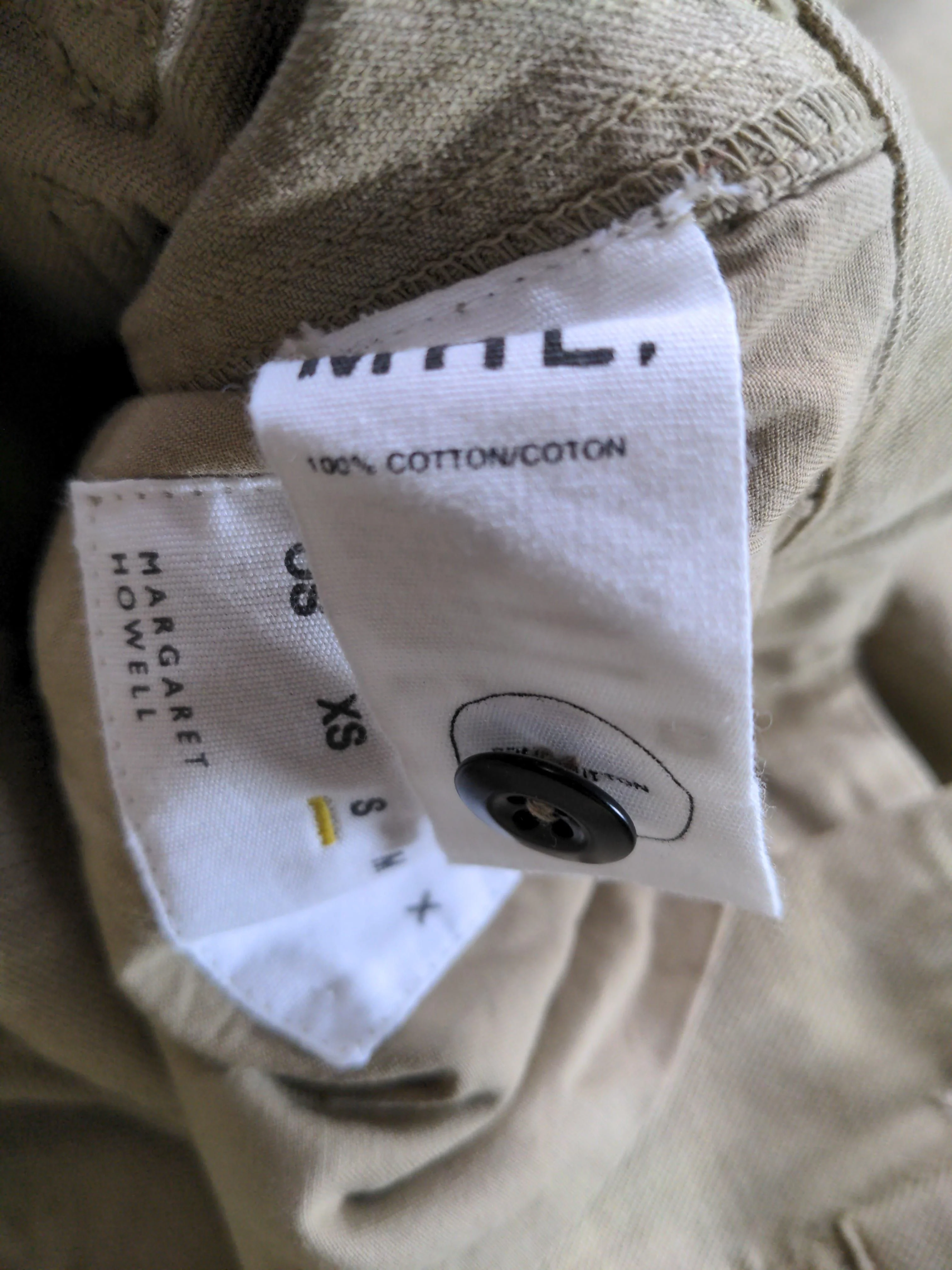 Margaret Howell Men's Trousers S Tan 100% Cotton Wide-Leg Chino - Image 6