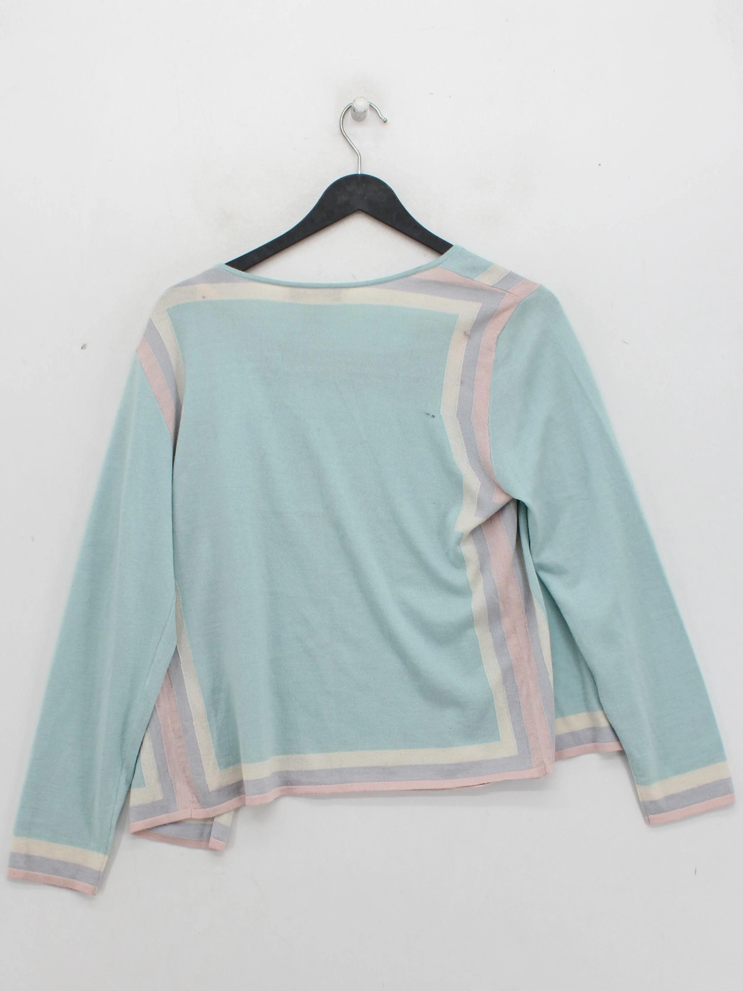 Maria Di Ripabianca Women's Cardigan UK 16 Multi Silk with Cashmere Cardigan - Image 2