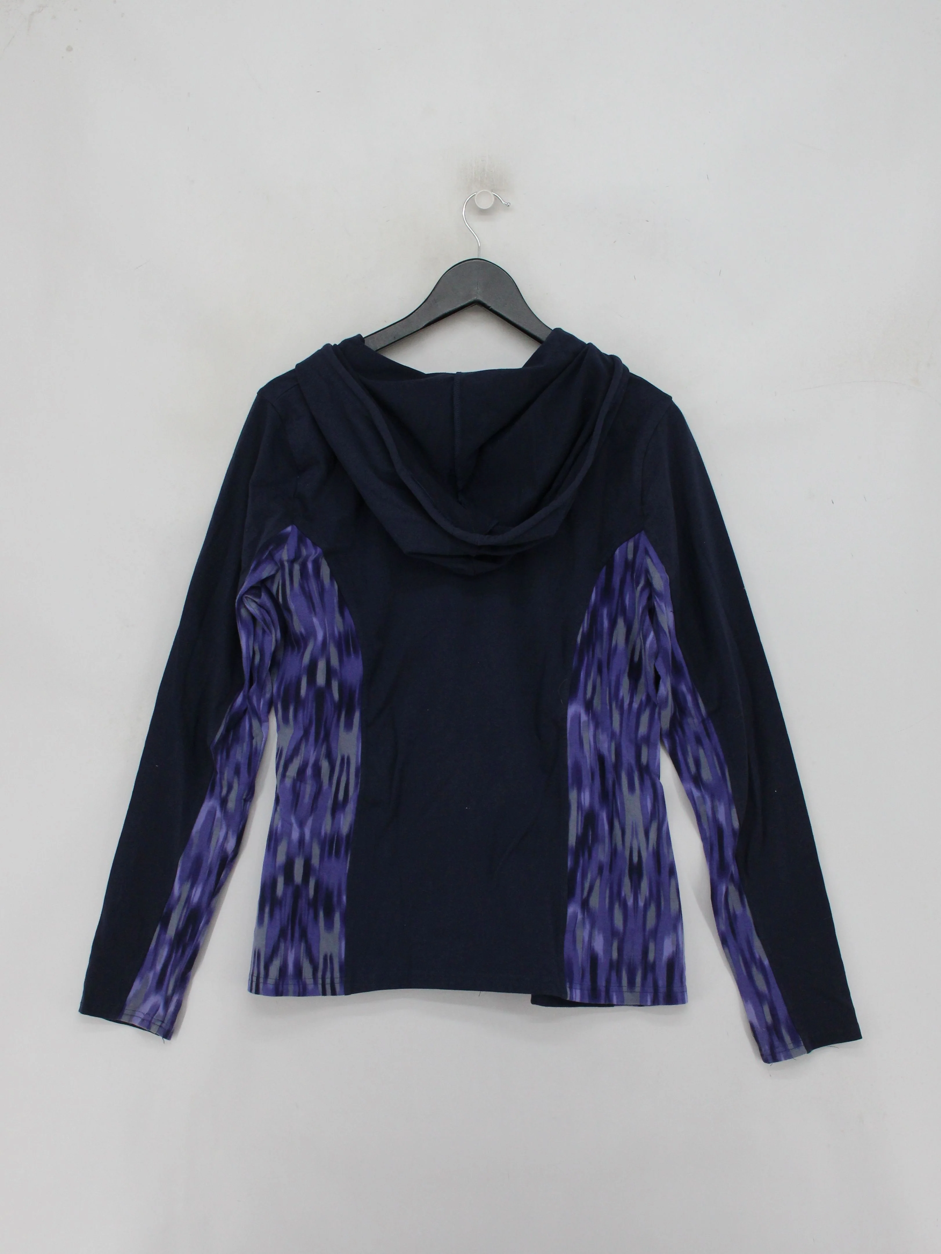 Marika Women's Hoodie L Blue Graphic Cotton with Polyester, Spandex Pullover - Image 2