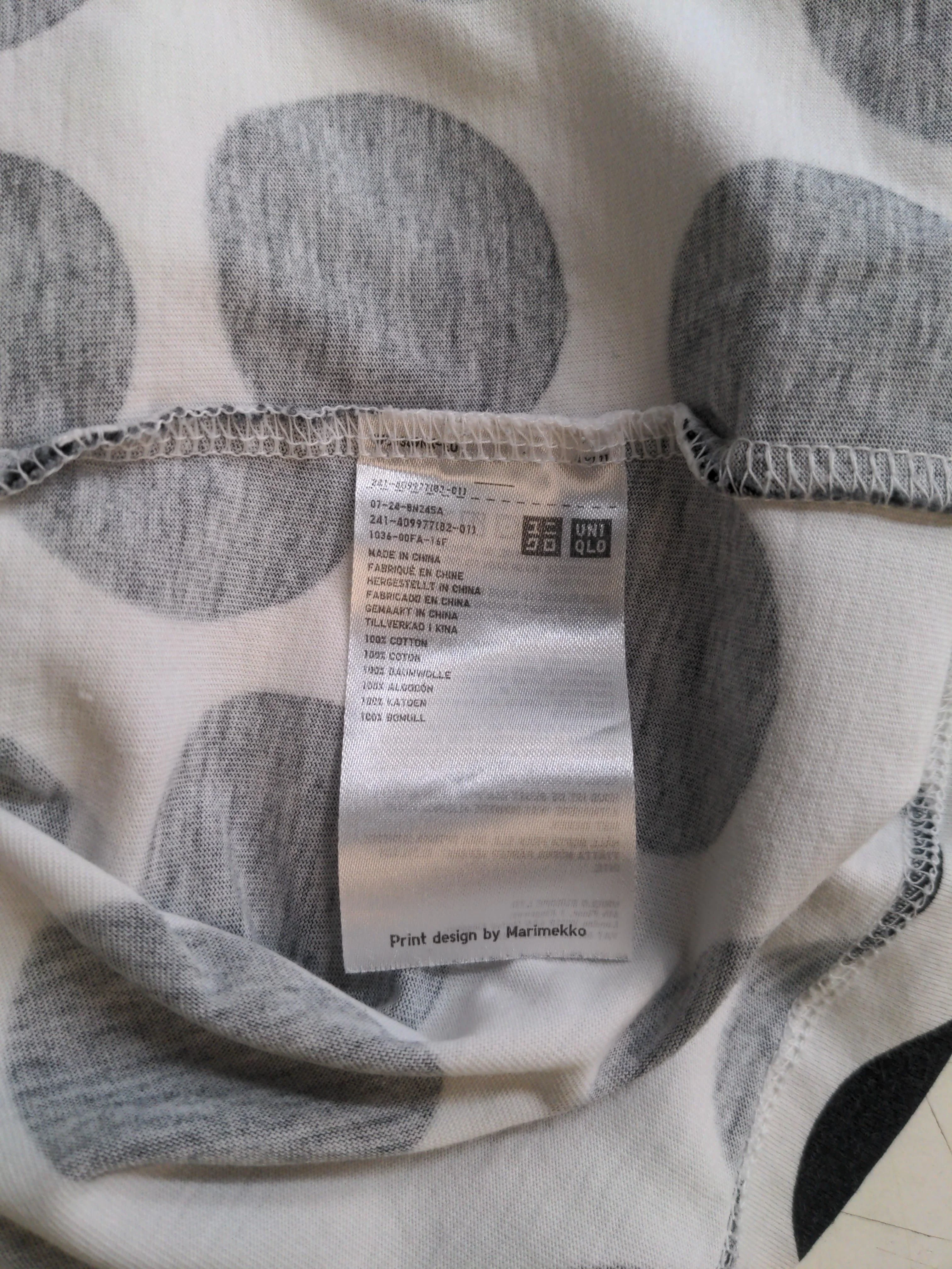 Marimekko And Uniqlo Women's T-Shirt M Multi 100% Cotton Basic - Image 7