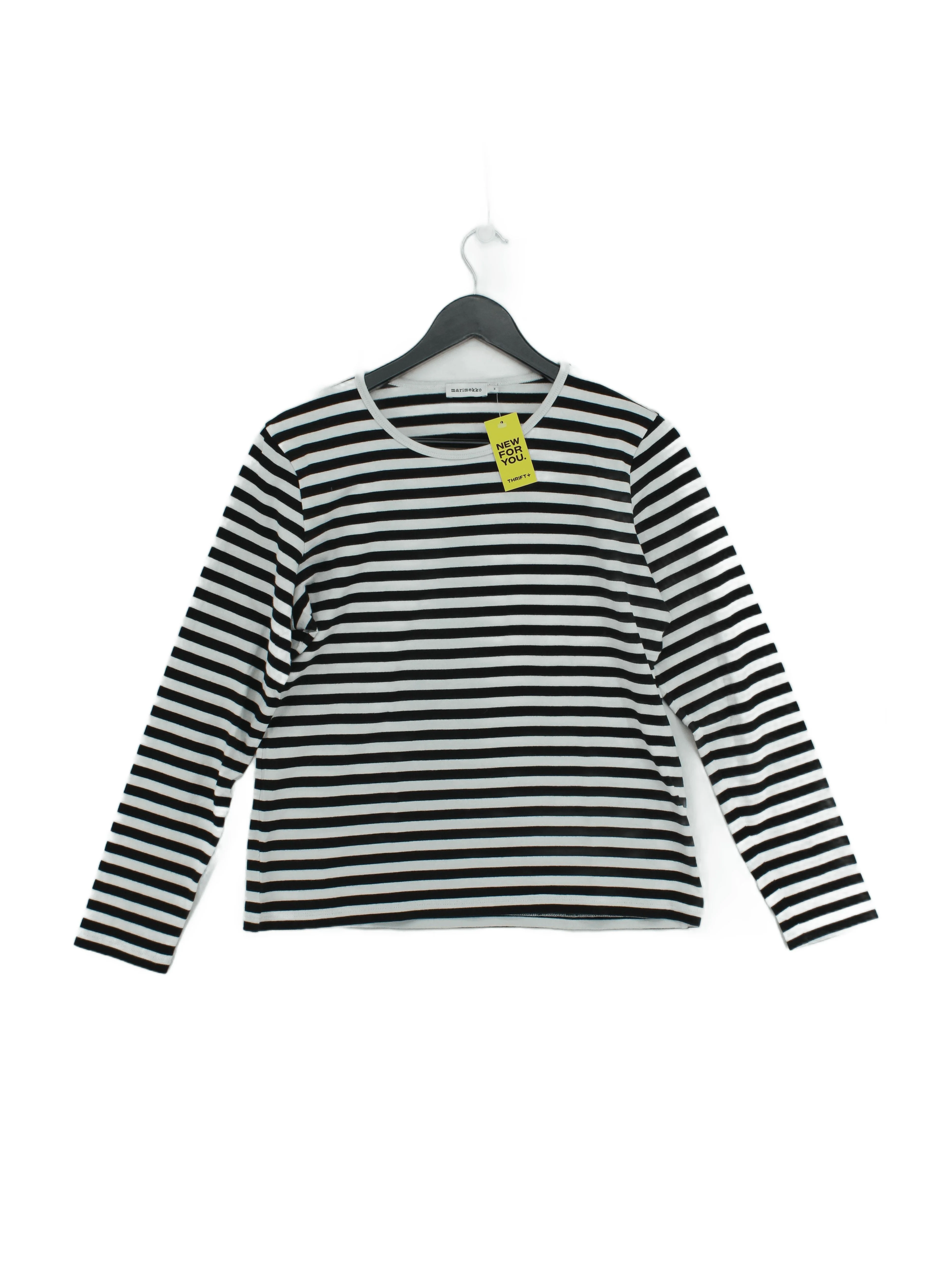 Marimekko Women's T-Shirt M Black 100% Cotton Basic