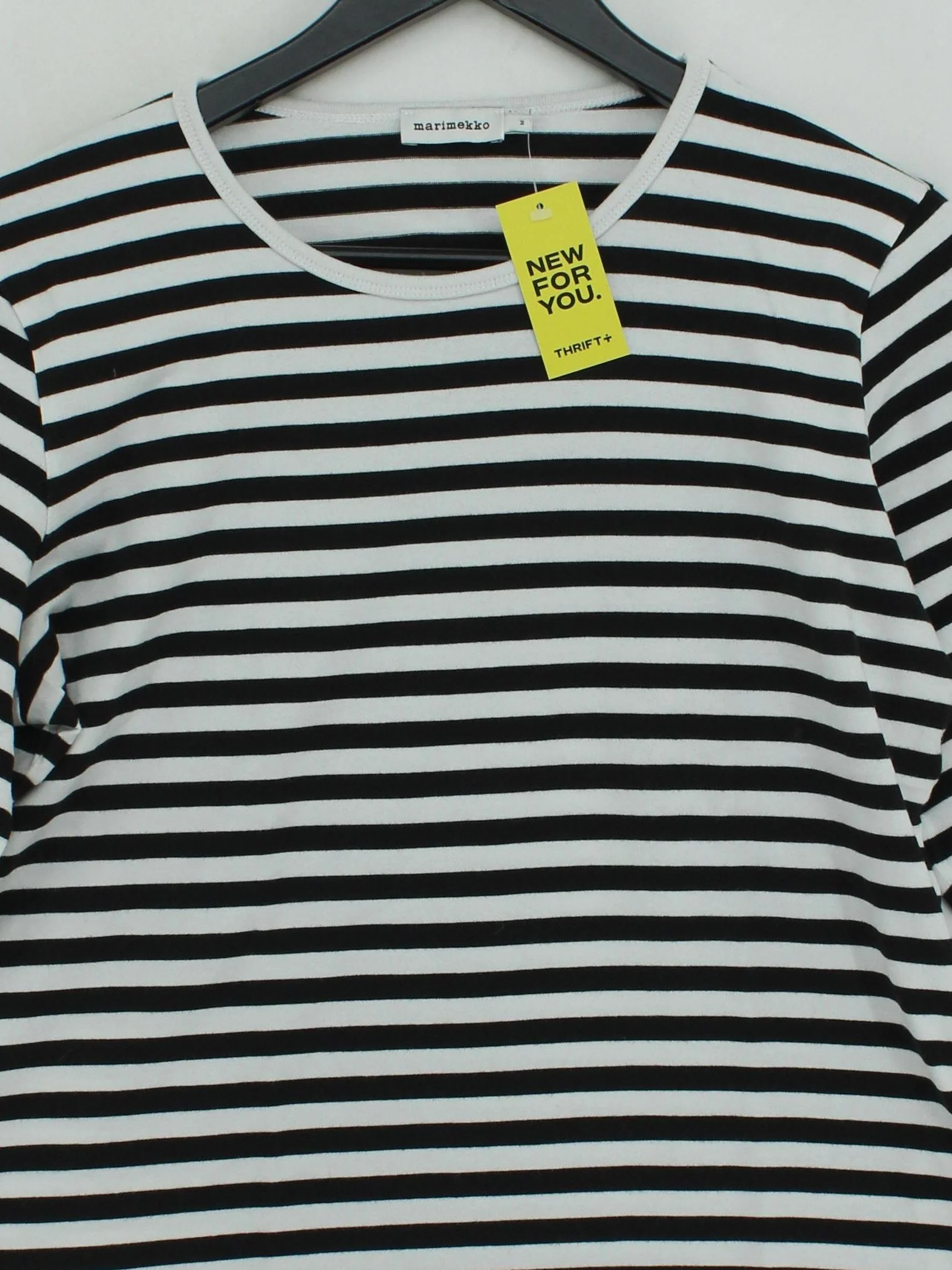 Marimekko Women's T-Shirt M Black 100% Cotton Basic - Image 3