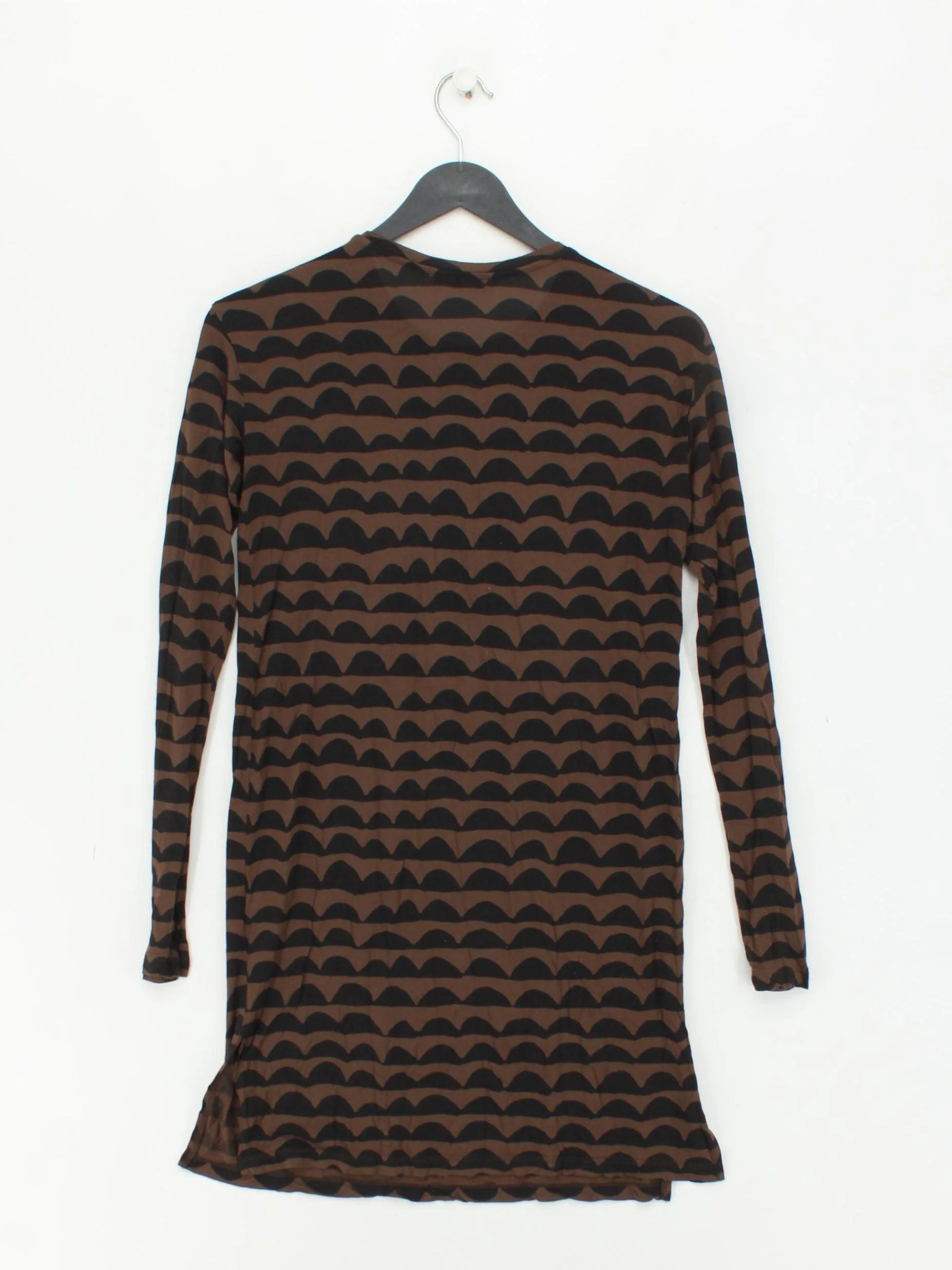 Marimekko Women's Top XS Brown 100% Lyocell Modal Tunic - Image 2