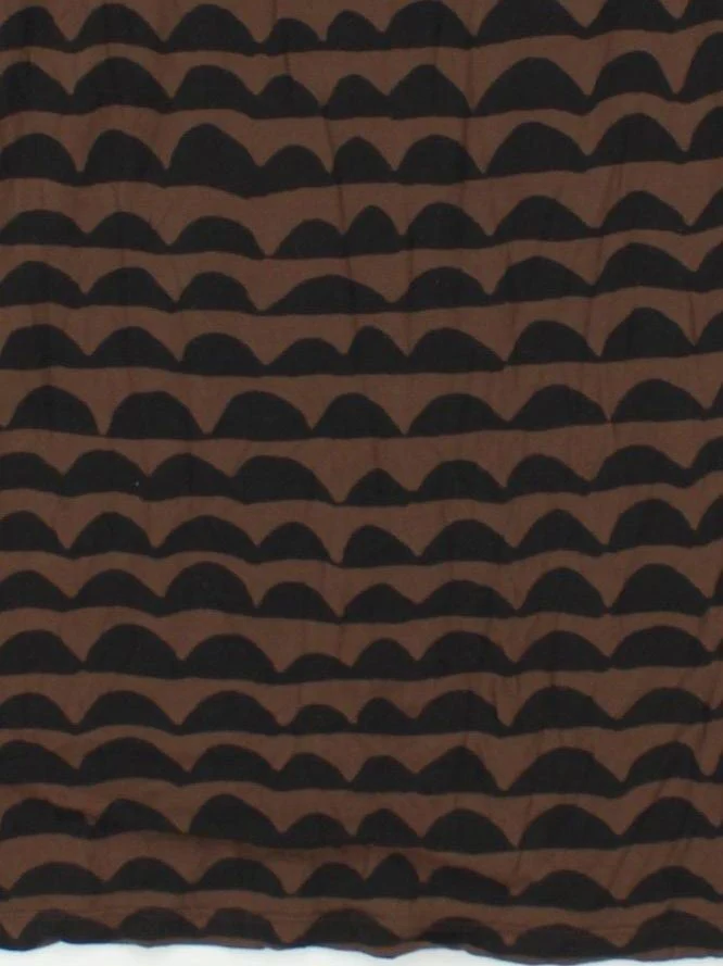 Marimekko Women's Top XS Brown 100% Lyocell Modal Tunic - Image 4