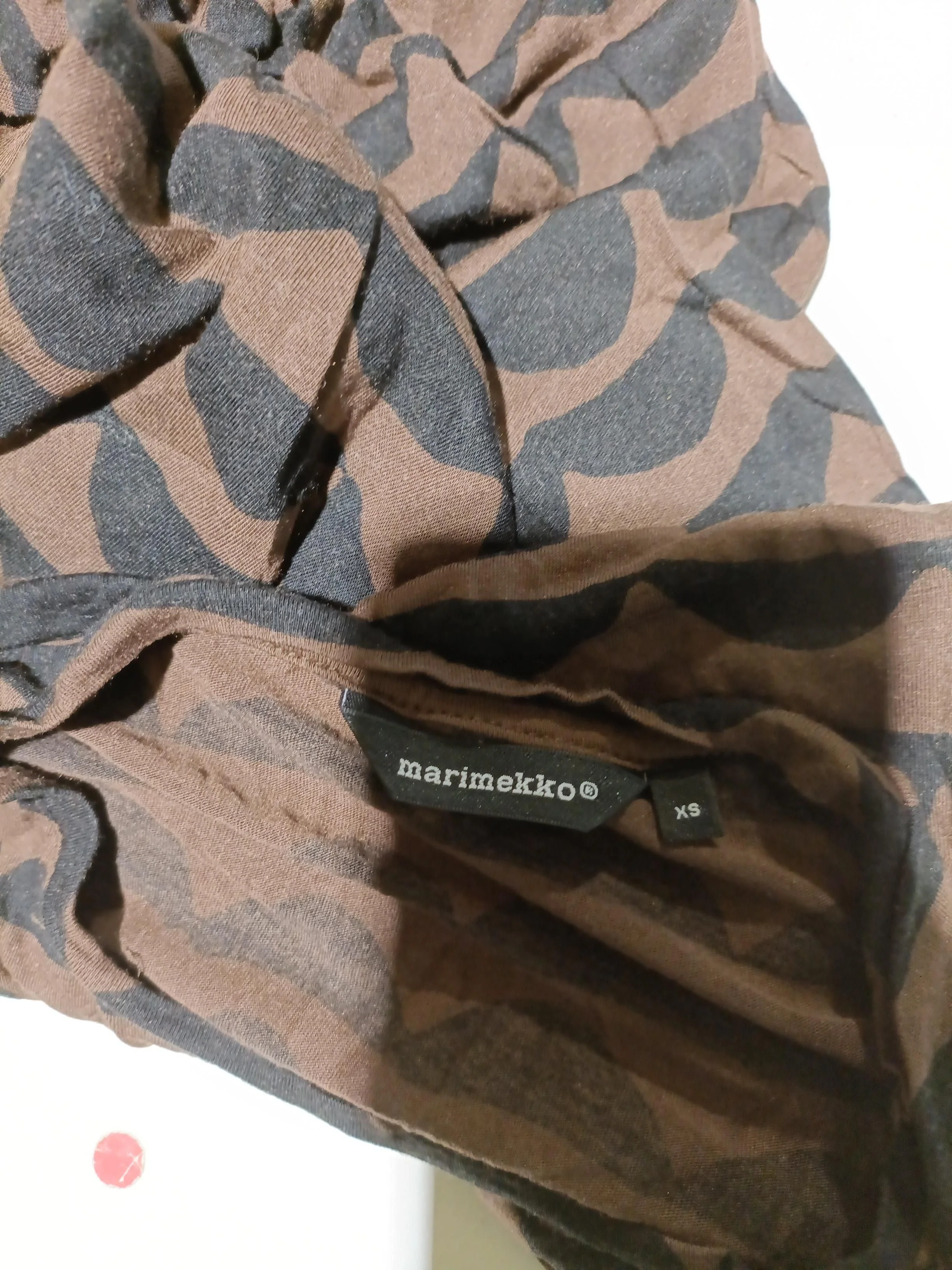 Marimekko Women's Top XS Brown 100% Lyocell Modal Tunic - Image 5