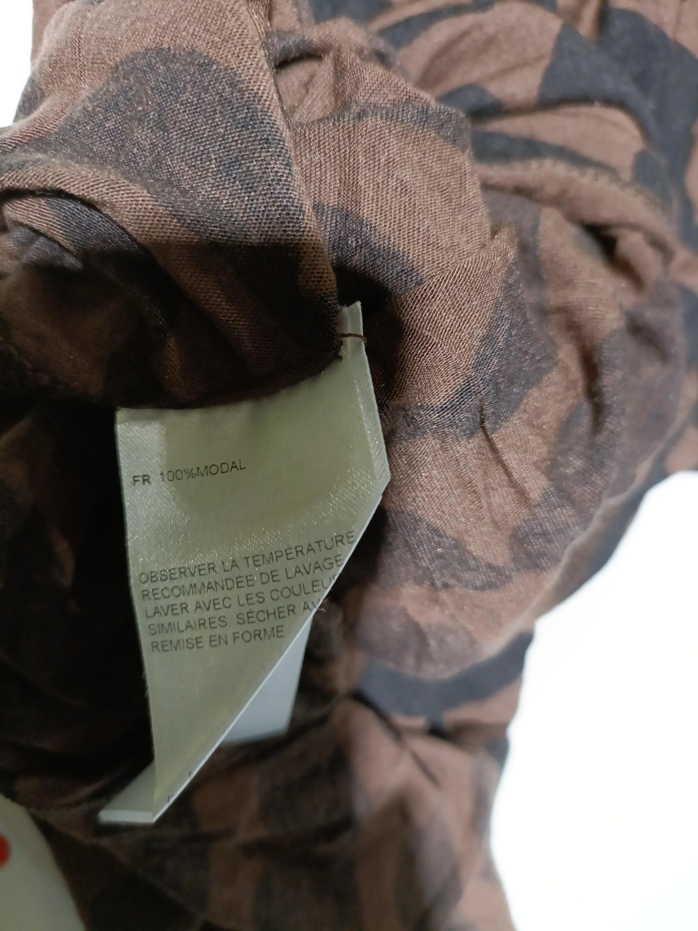 Marimekko Women's Top XS Brown 100% Lyocell Modal Tunic - Image 6