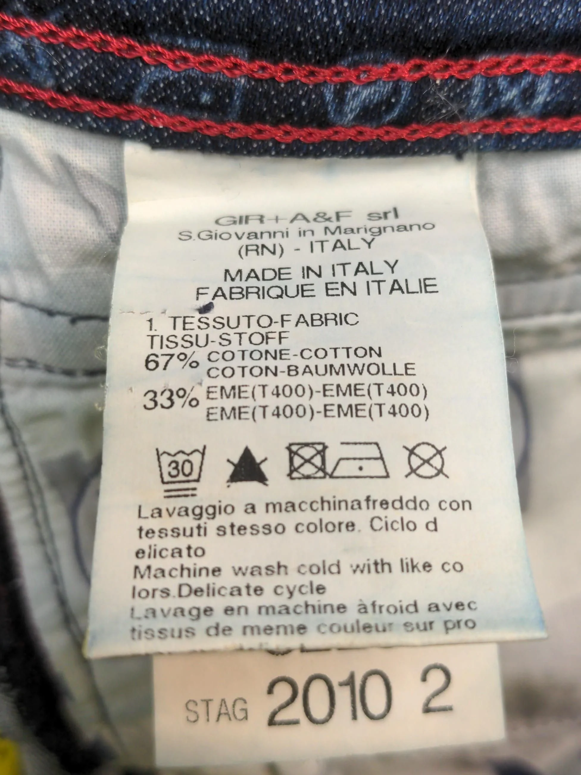 Marithe + Francois Girbaud Women's Jeans W 28 in Blue Cotton - Image 6