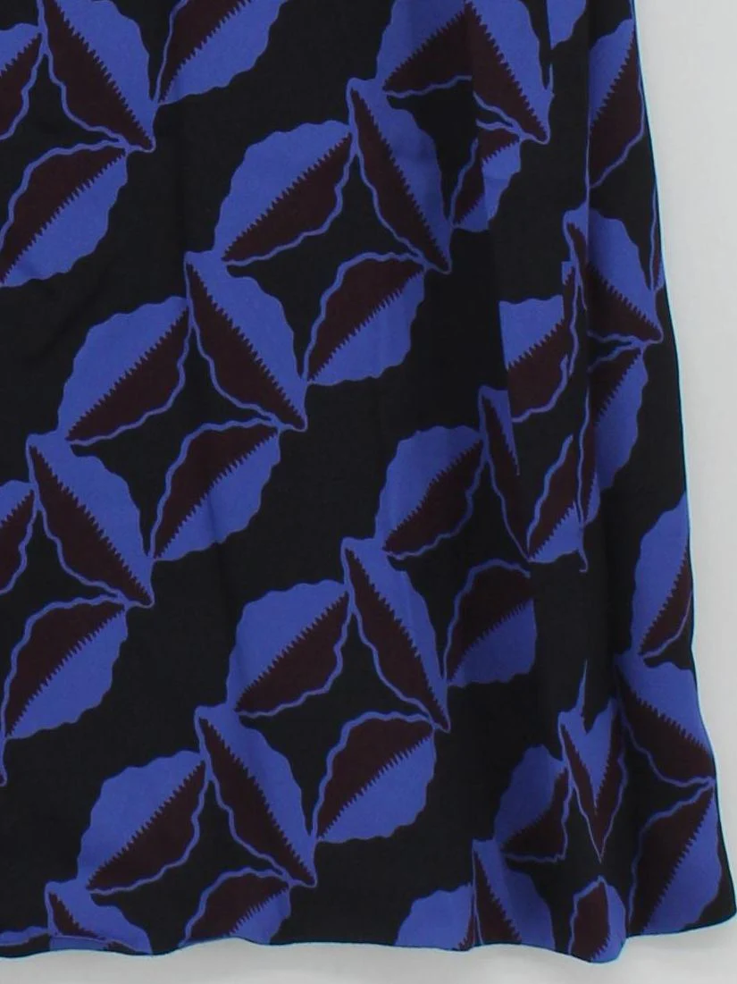 Marni Women's Midi Skirt UK 18 Multi Viscose with Silk Midi A-Line - Image 4