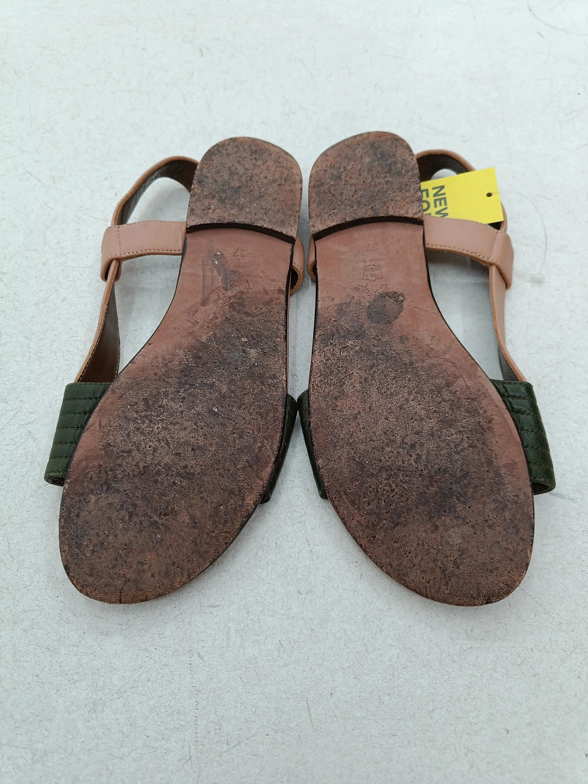 Marni Women's Sandals UK 4 Tan 100% Leather Strappy - Image 7