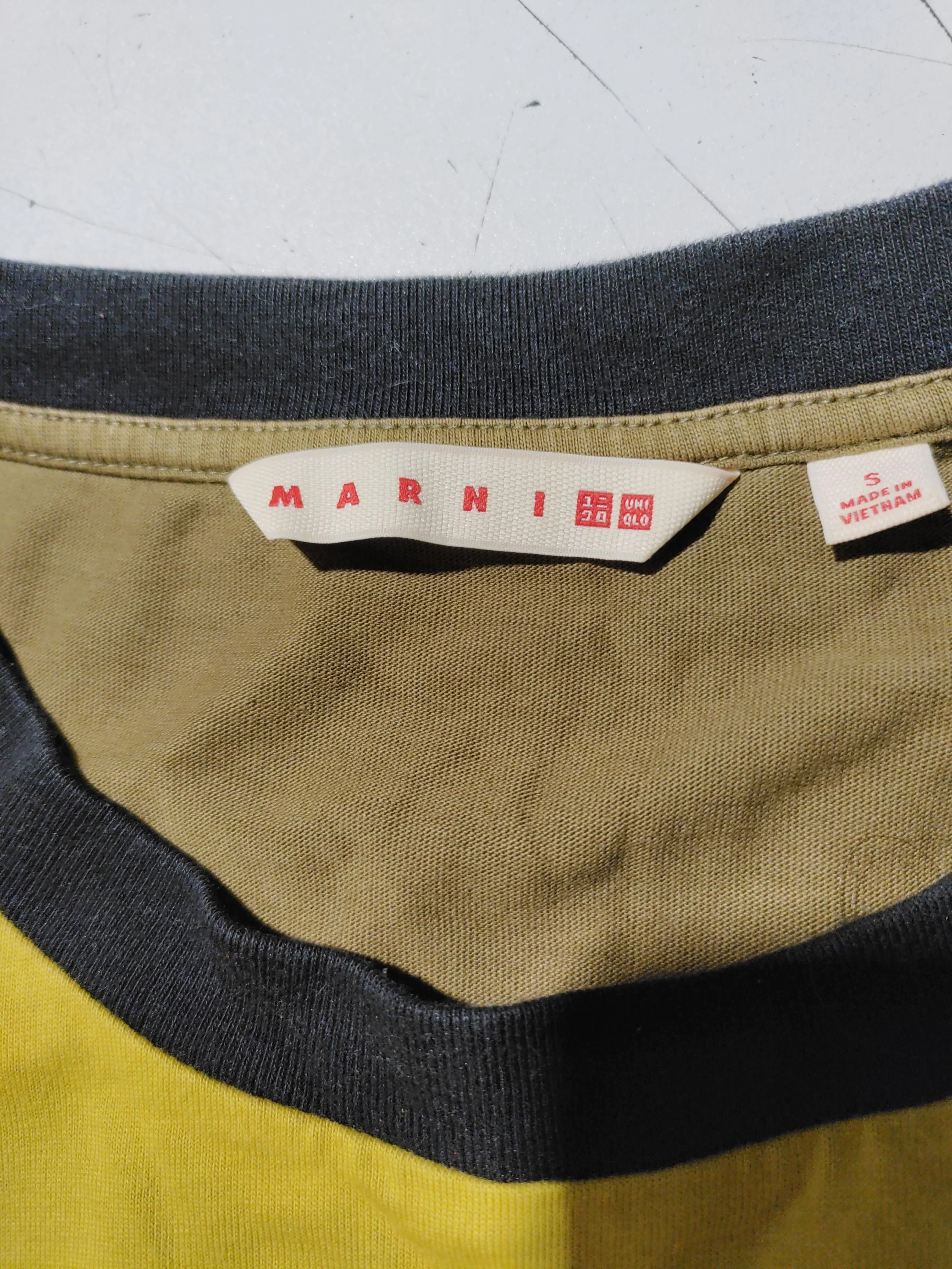 Marni X Uniqlo Men's T-Shirt S Multi 100% Cotton Basic - Image 5