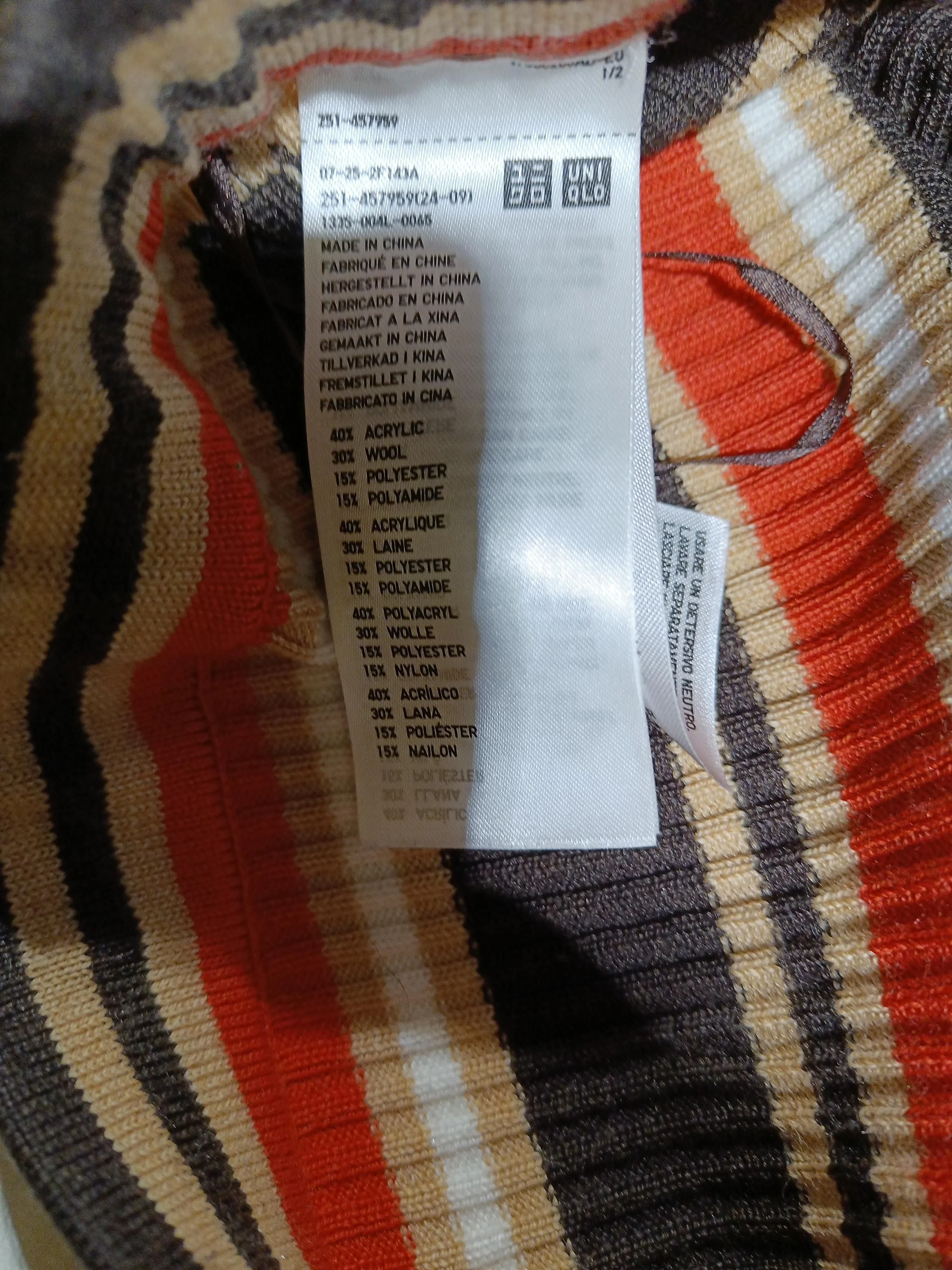 Marni X Uniqlo Women's Trousers XL Multi Wool - Image 7
