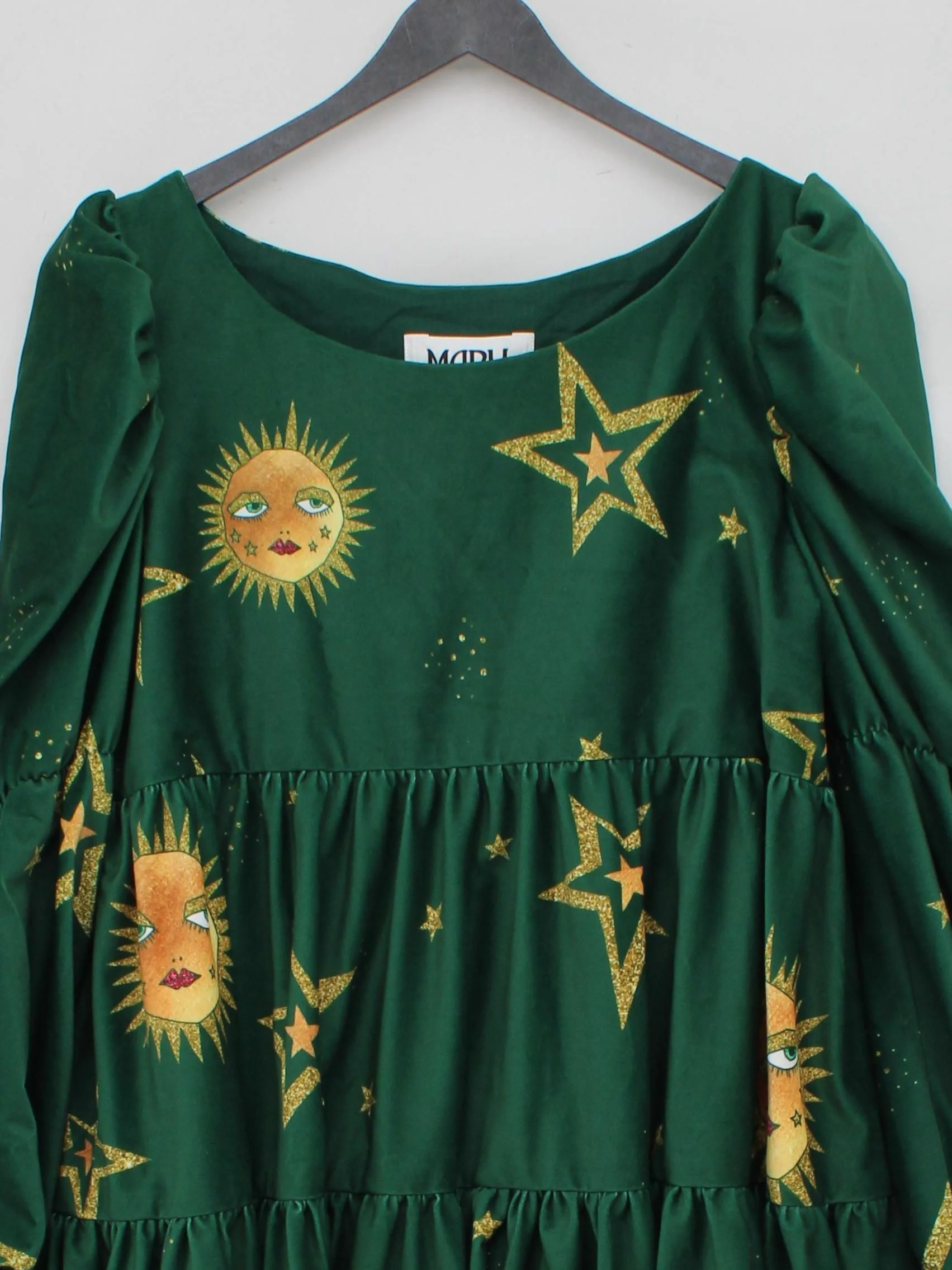 Mary Benson Jumper Midi Dress UK10 in Green - Image 3