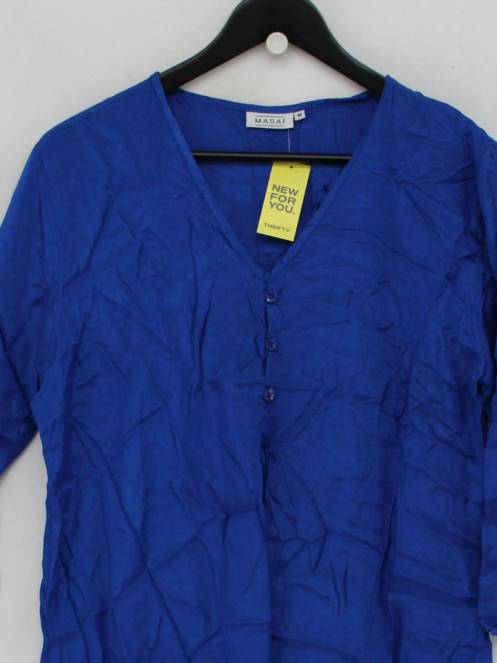 Masai Shirt Mini Dress M in Blue - Image 3