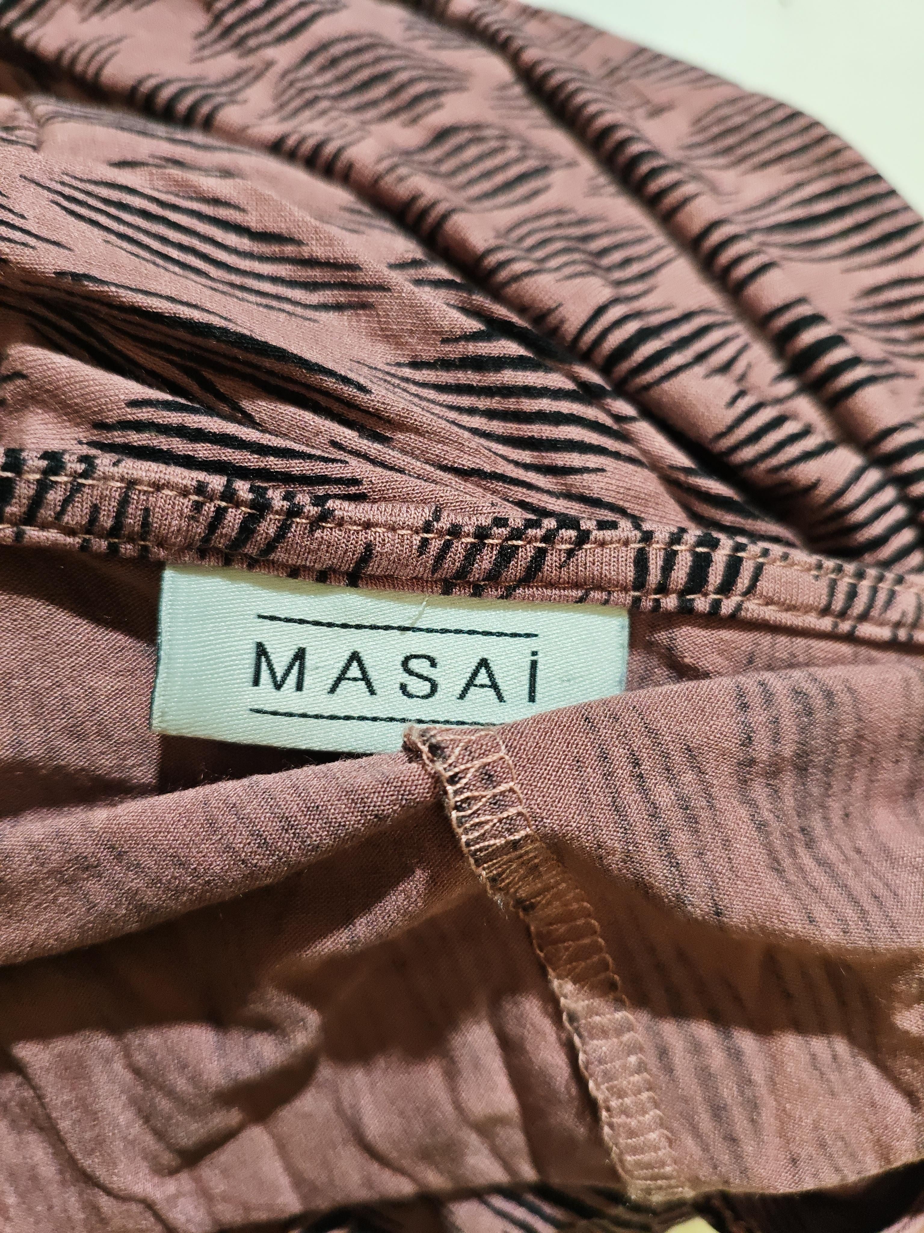 Masai Shirt Mini Dress M in Brown - Image 5