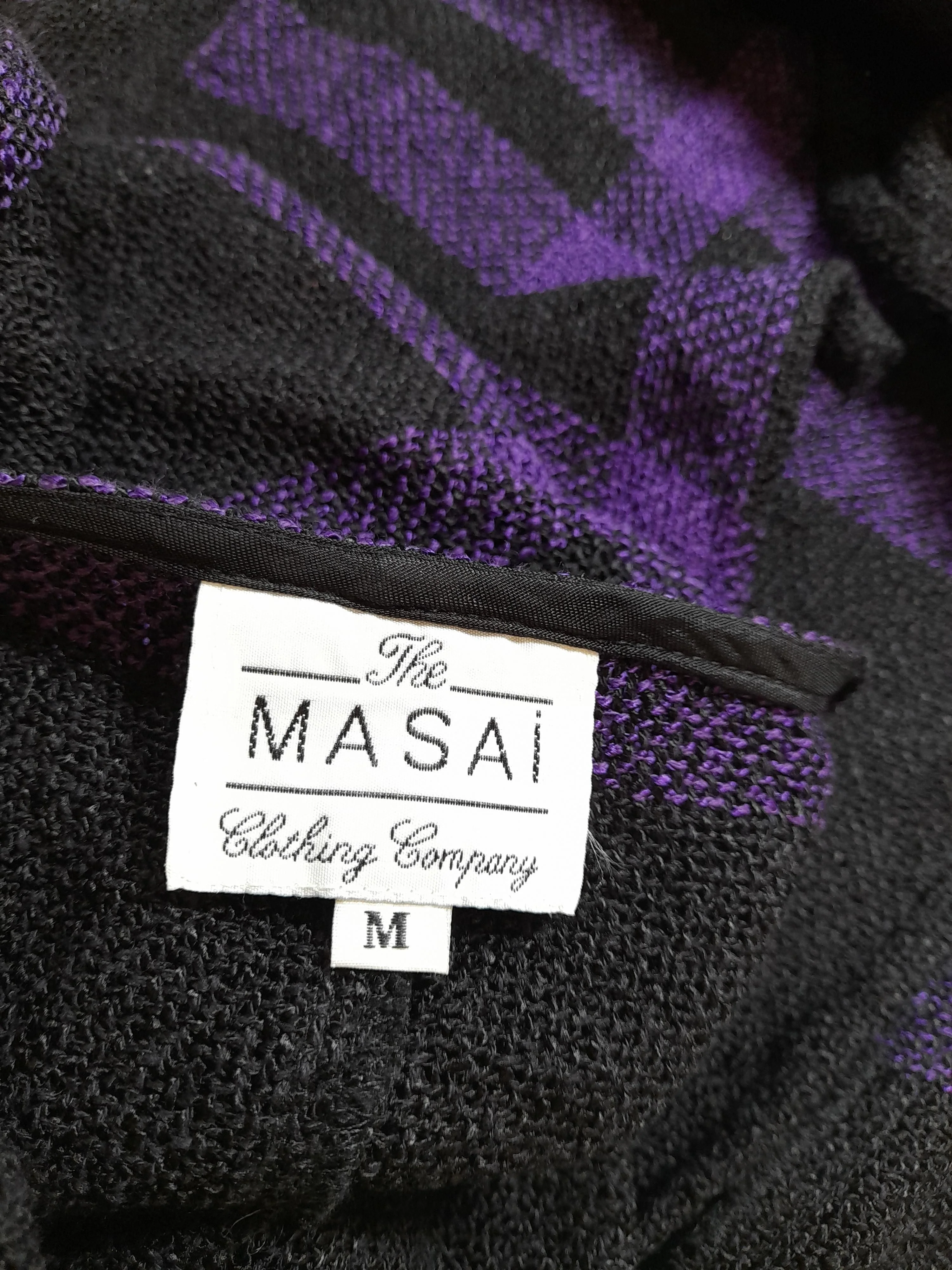 Masai Women's Cardigan M Multi Checkered Cotton with Viscose V-Neck Cardigan - Image 6