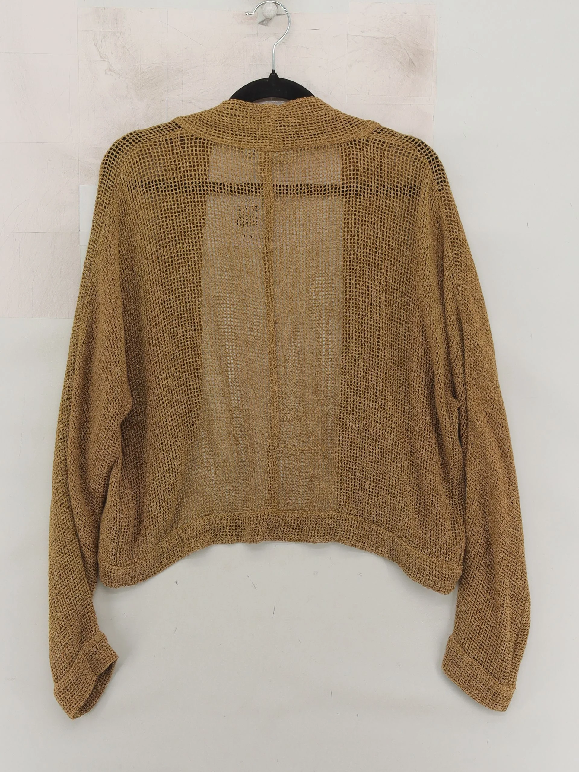 Masai Women's Cardigan S Tan Viscose with Cotton V-Neck Cardigan - Image 2