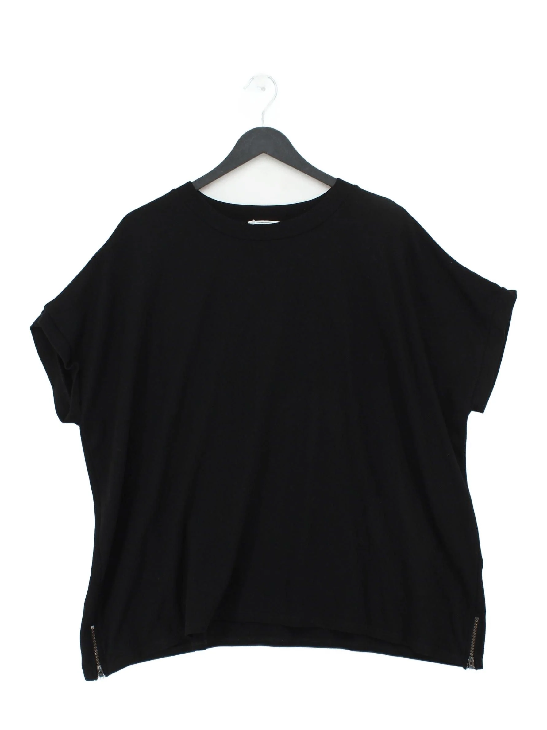 Masai Women's T-Shirt M Black Viscose with Polyamide, Elastane Basic