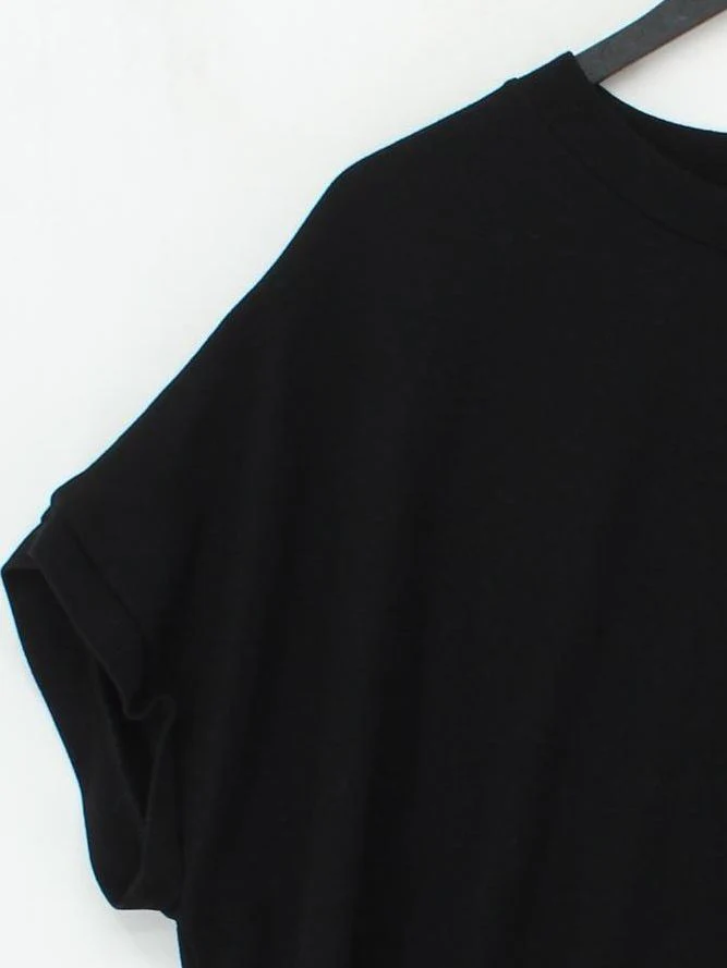Masai Women's T-Shirt M Black Viscose with Polyamide, Elastane Basic - Image 4