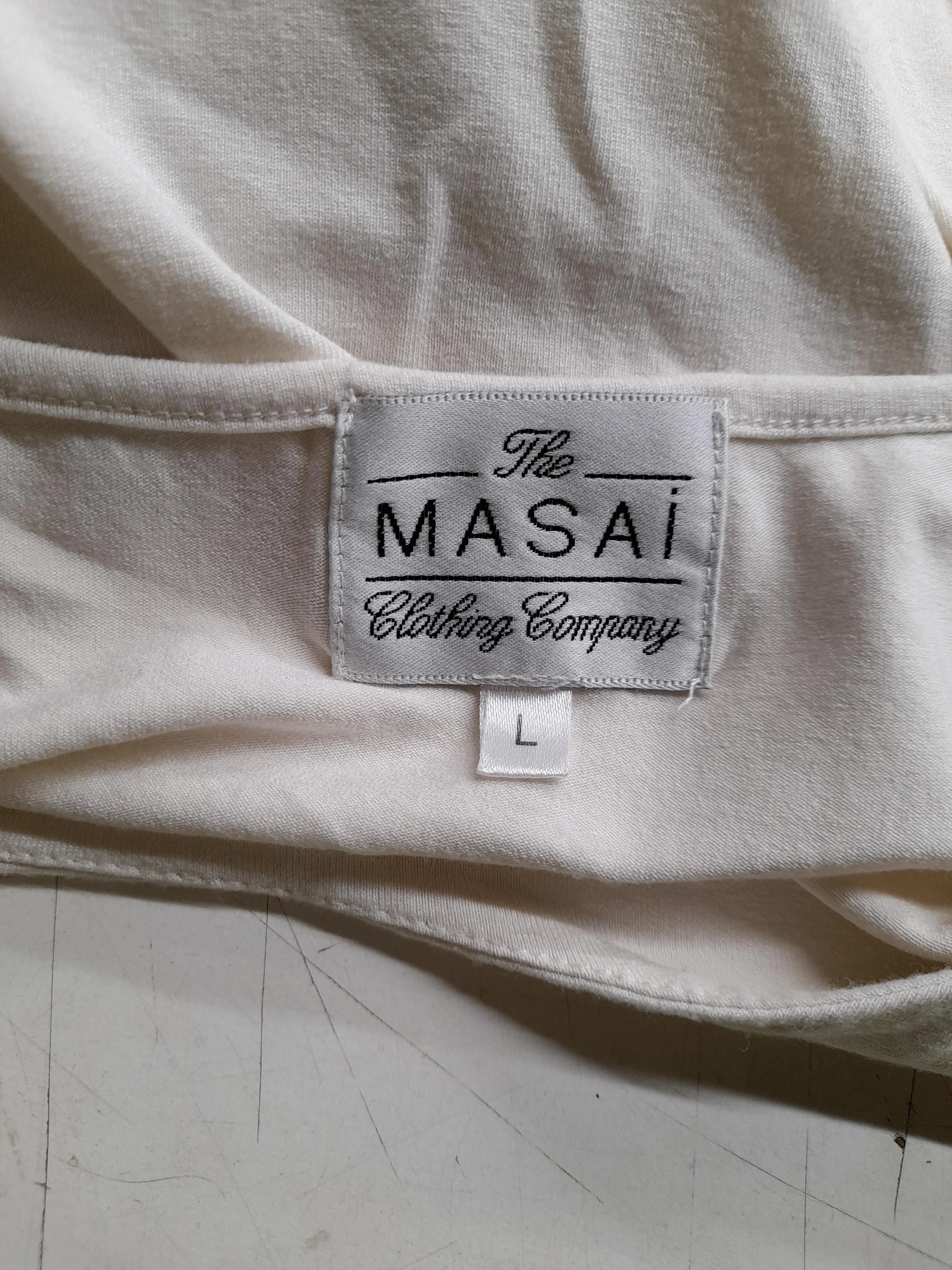 Masai Women's Top L Multi Floral 100% Viscose Short Sleeve Round Neck Tunic - Image 5