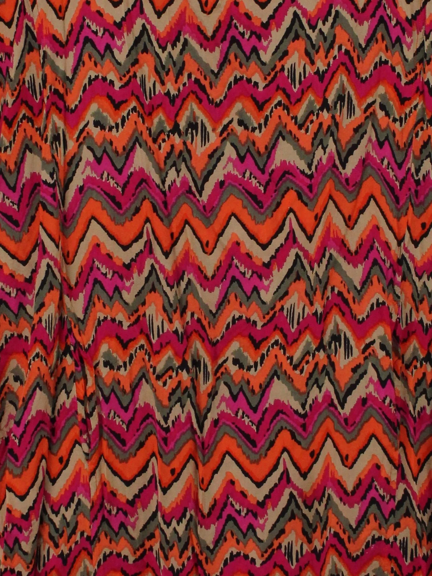 Masai Women's Top L Multi Geometric 100% Viscose Short Sleeve Round Neck Tunic - Image 3