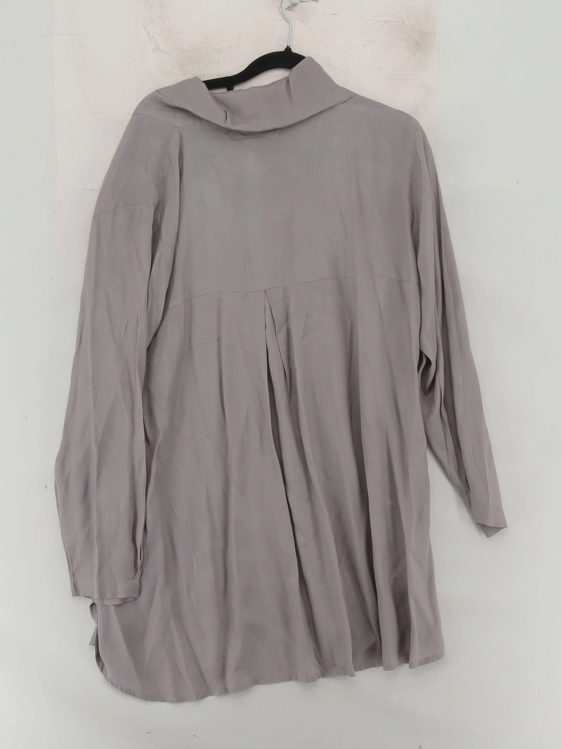Masai Women's Top M Grey 100% Viscose Long Sleeve Crew Neck Tunic - Image 2