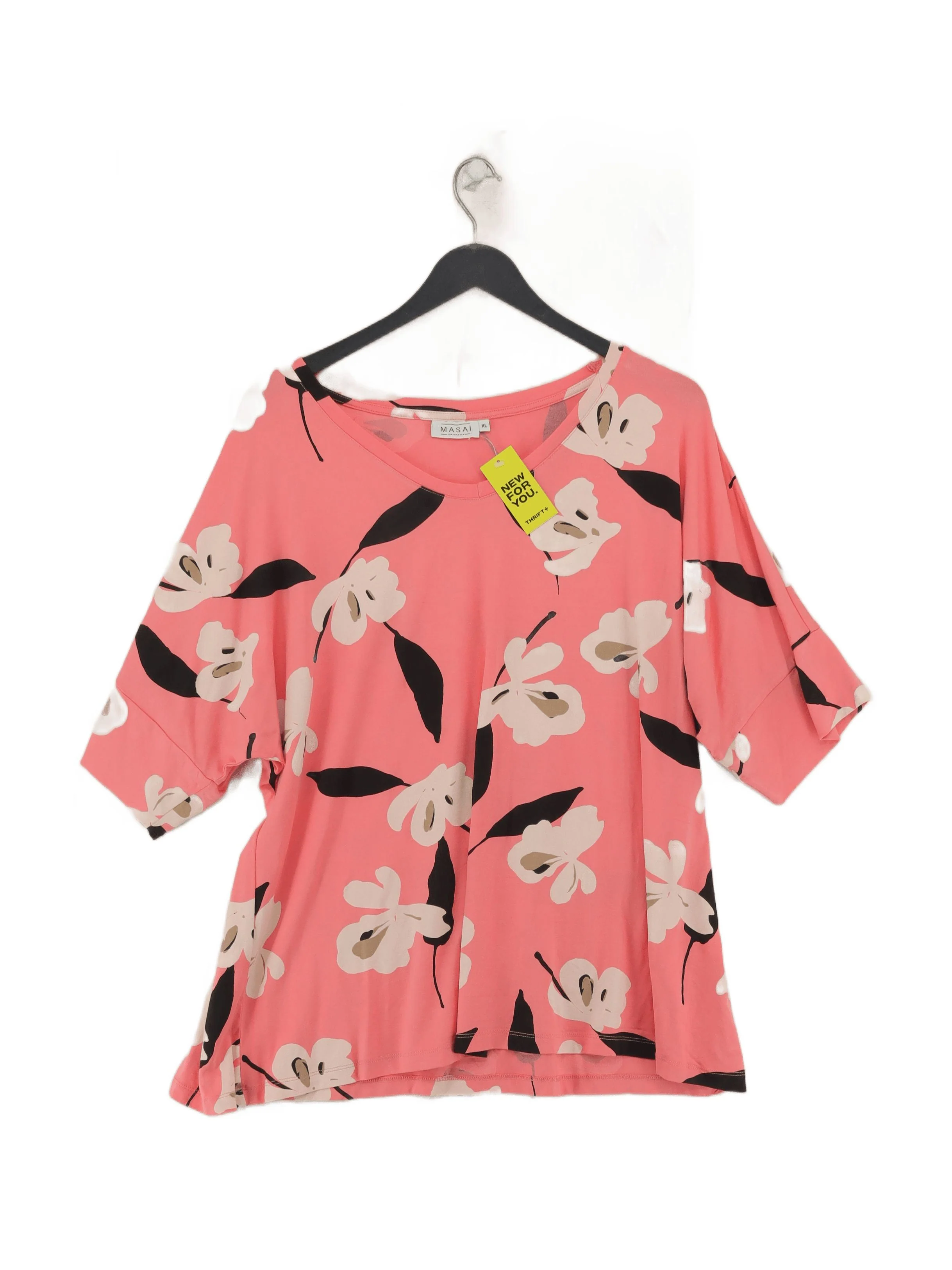 Masai Women's Top XL Pink Viscose with Elastane Basic