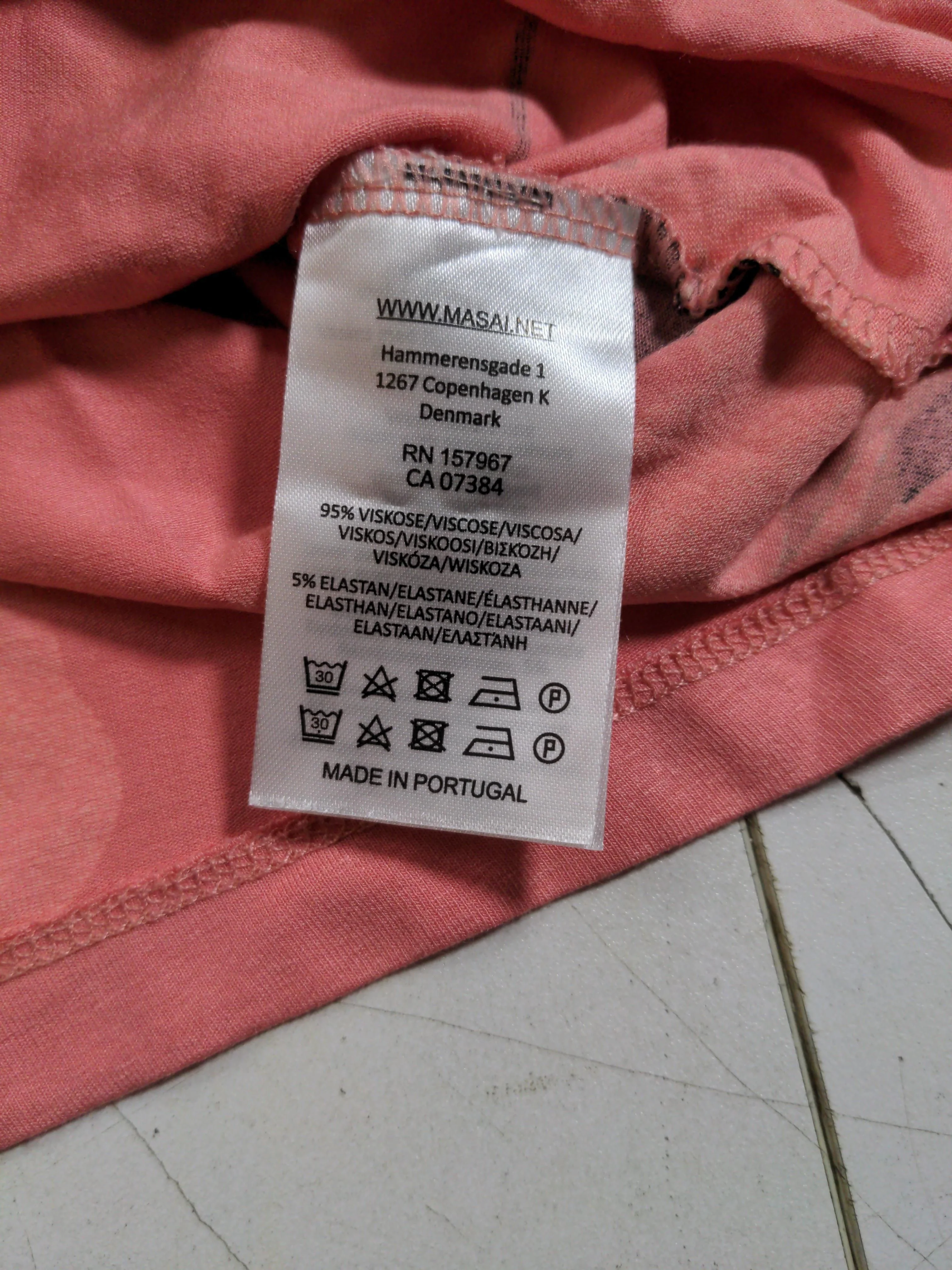 Masai Women's Top XL Pink Viscose with Elastane Basic - Image 6