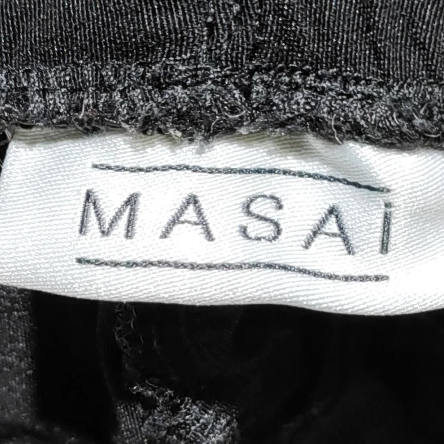 Masai Women's Trousers XL Black Viscose with Polyamide, Elastane Tapered Chino - Image 5