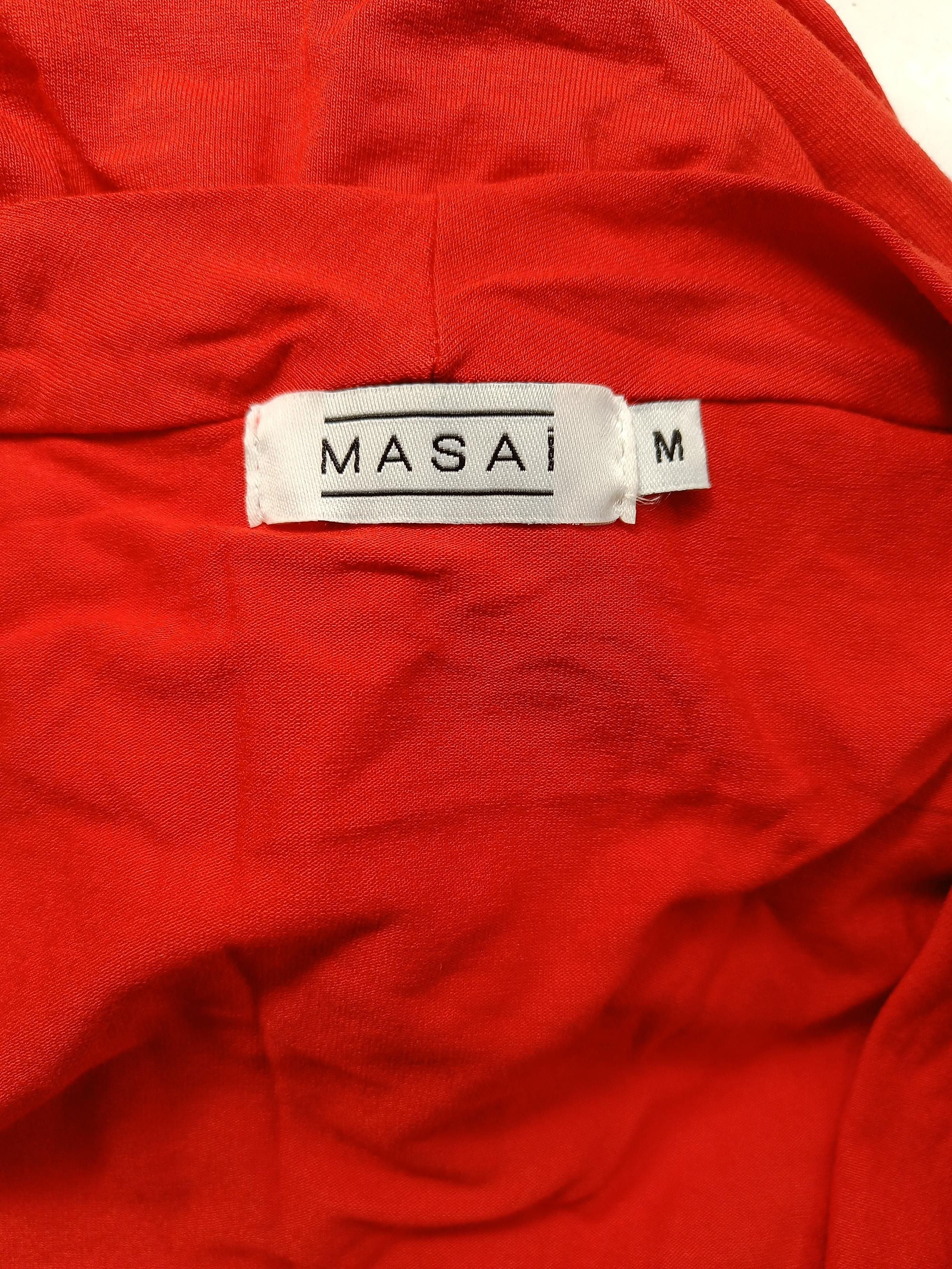 Masai Wrap Midi Dress M in Red - Image 5