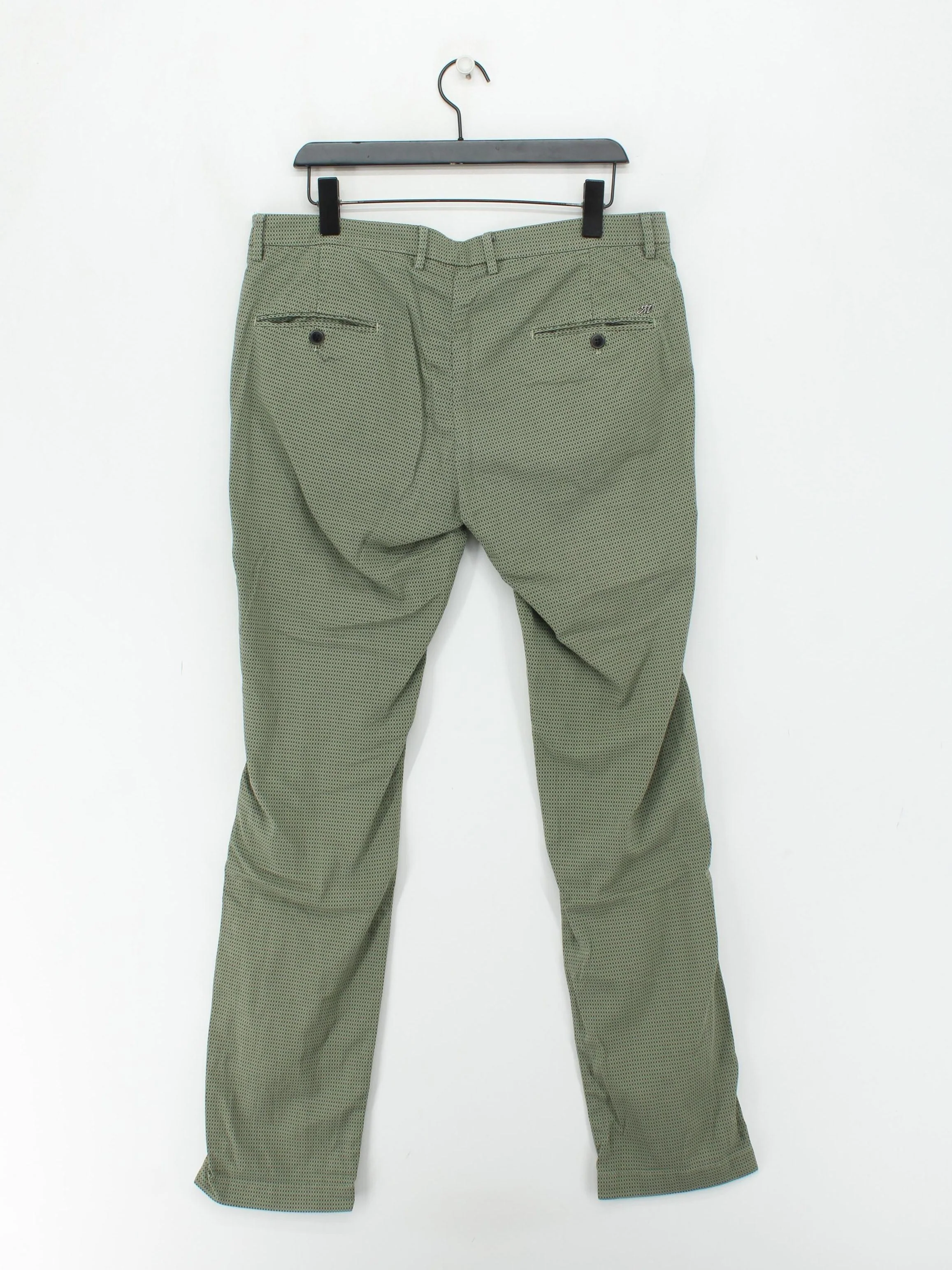 Mason's Men's Trousers W 38 in Green Cotton with Elastane Chino - Image 2