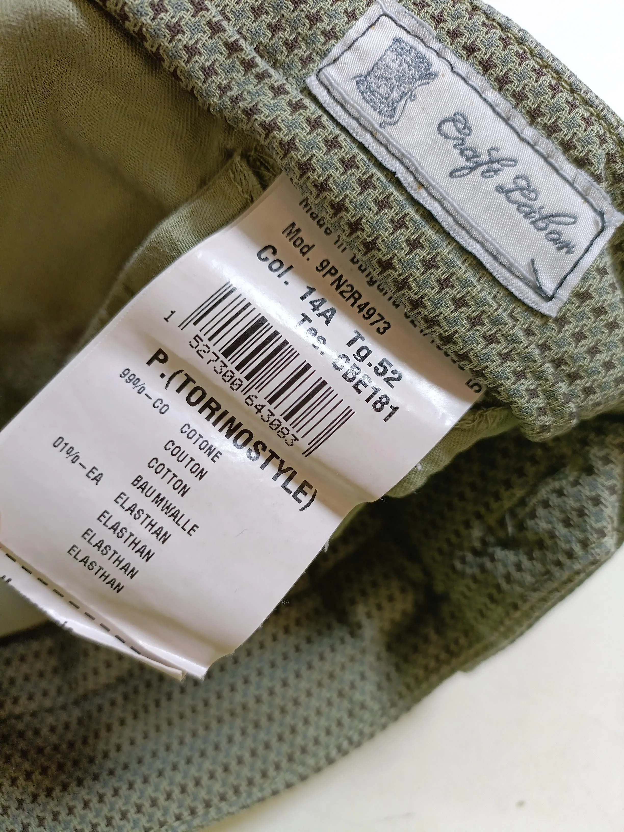 Mason's Men's Trousers W 38 in Green Cotton with Elastane Chino - Image 6