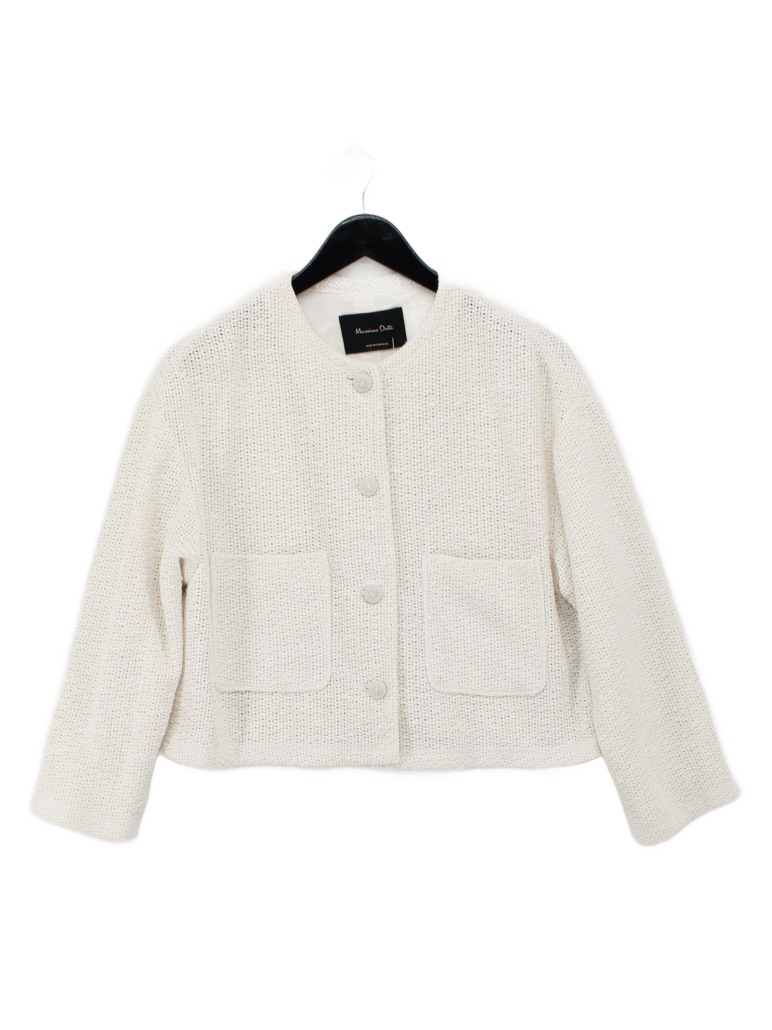 Massimo Dutti Bomber Jacket jacket cream