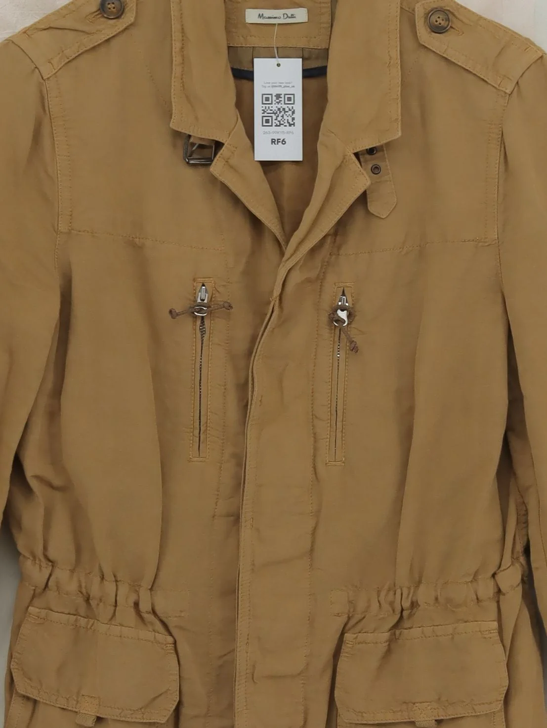 Massimo Dutti Bomber Jacket jacket tan - Image 3