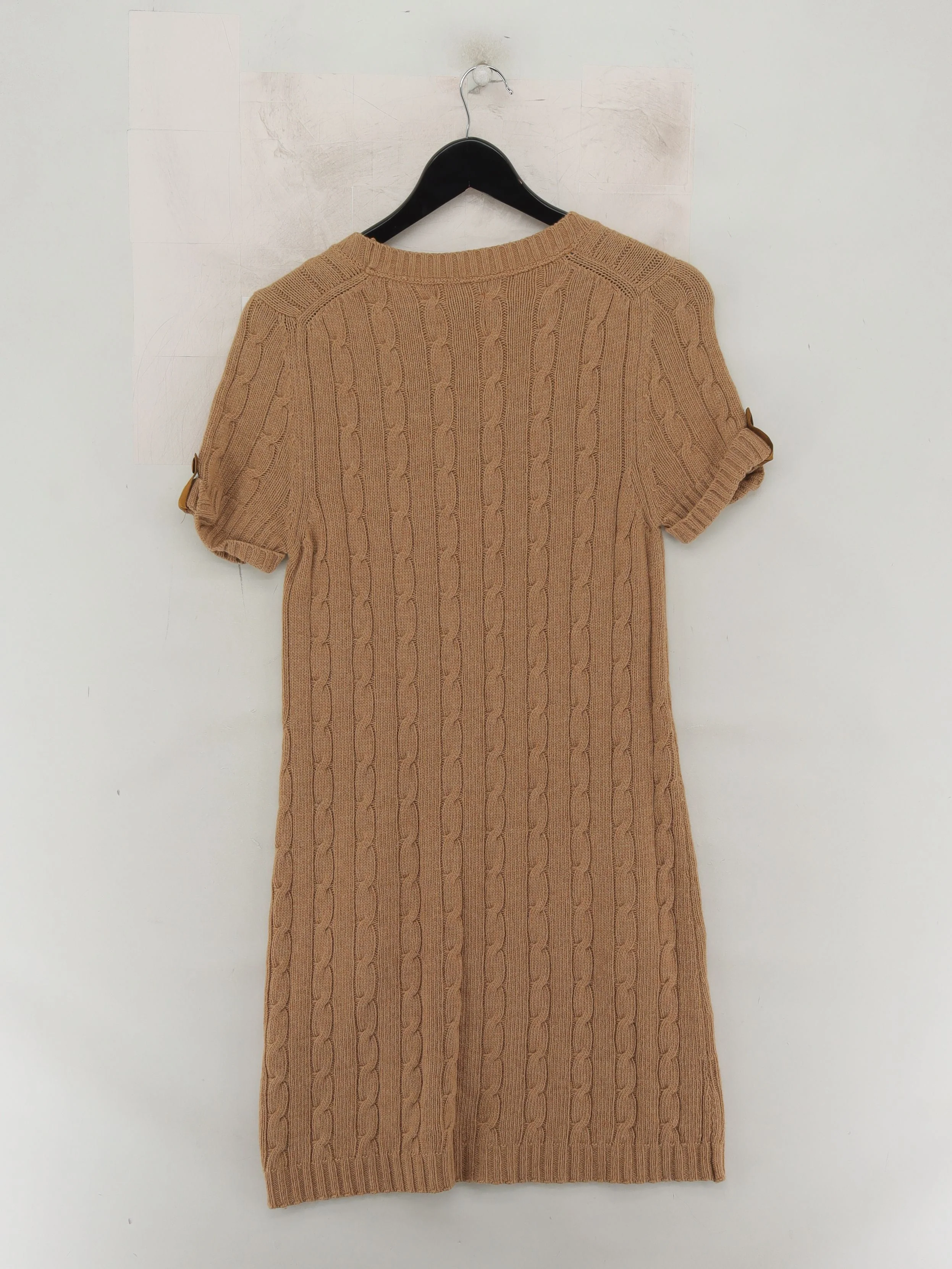 Massimo Dutti Jumper Mini Dress M in Tan - Image 2