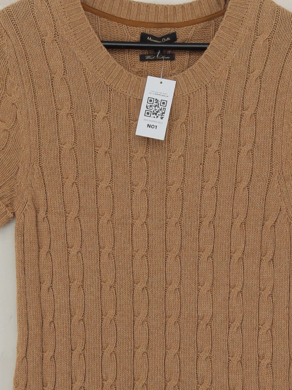 Massimo Dutti Jumper Mini Dress M in Tan - Image 3