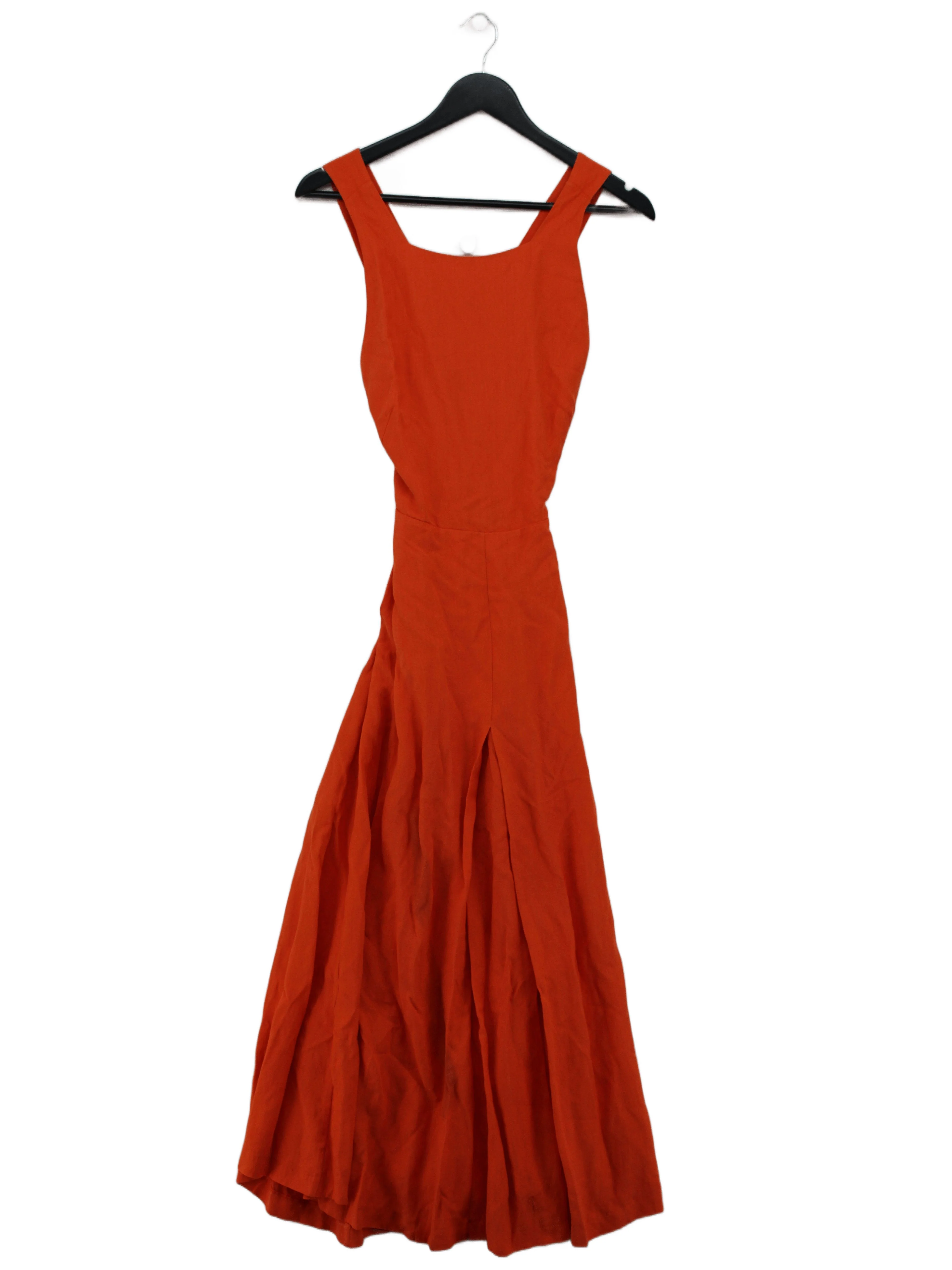 Massimo Dutti Maxi Dress UK8 in Orange