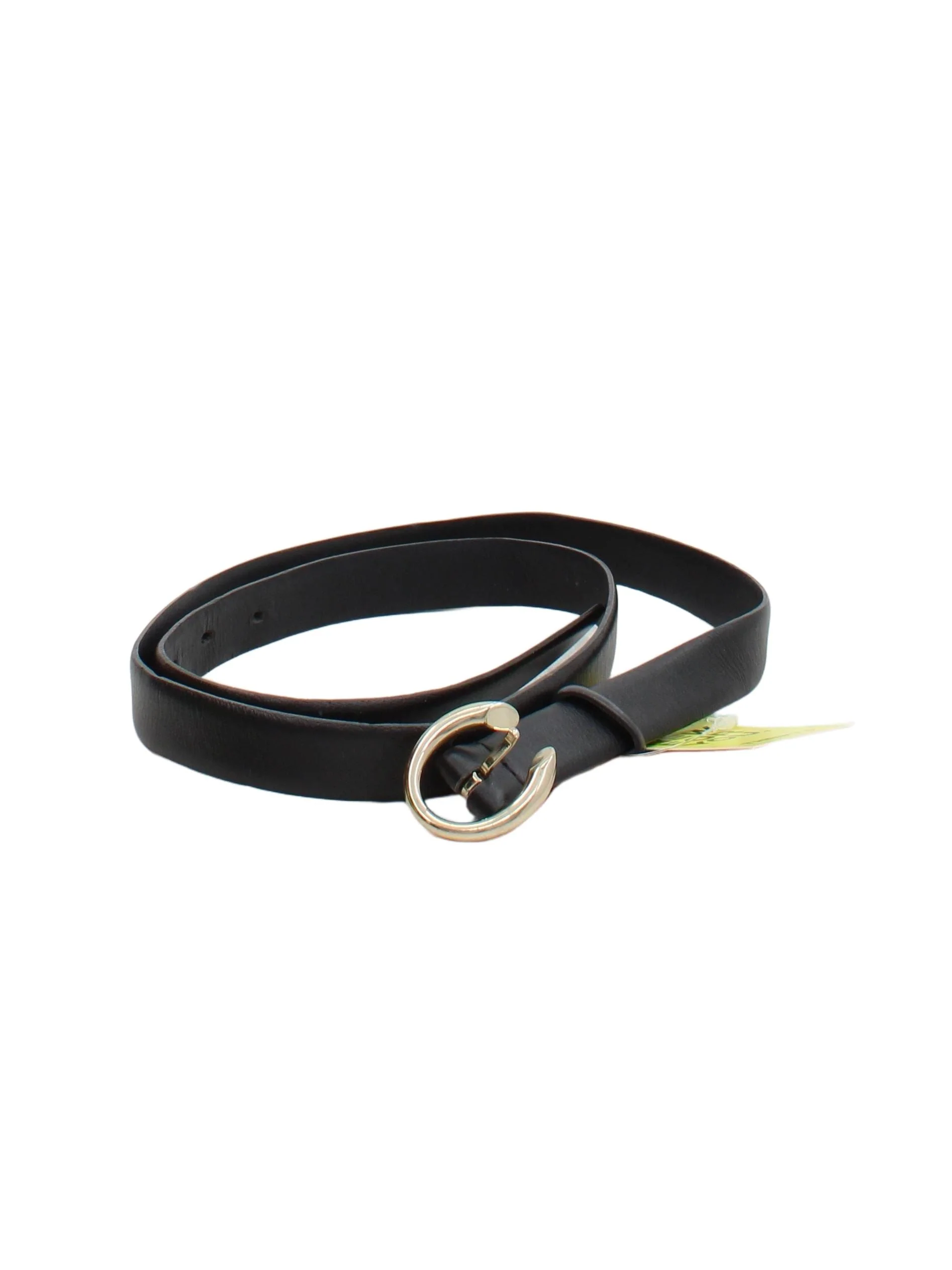Massimo Dutti Men's Belt M Black 100% Leather Dress Belt