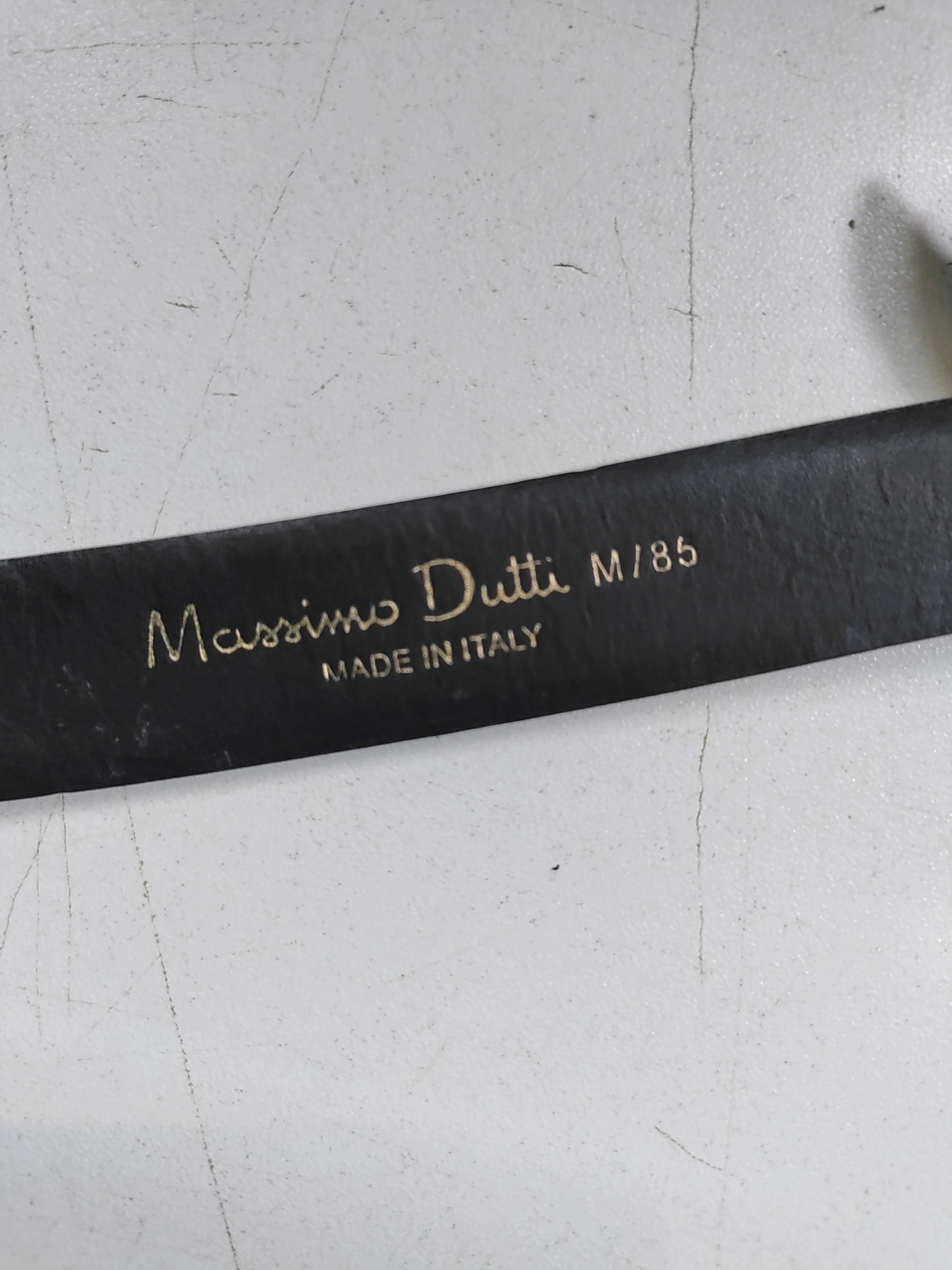 Massimo Dutti Men's Belt M Black 100% Leather Dress Belt - Image 5