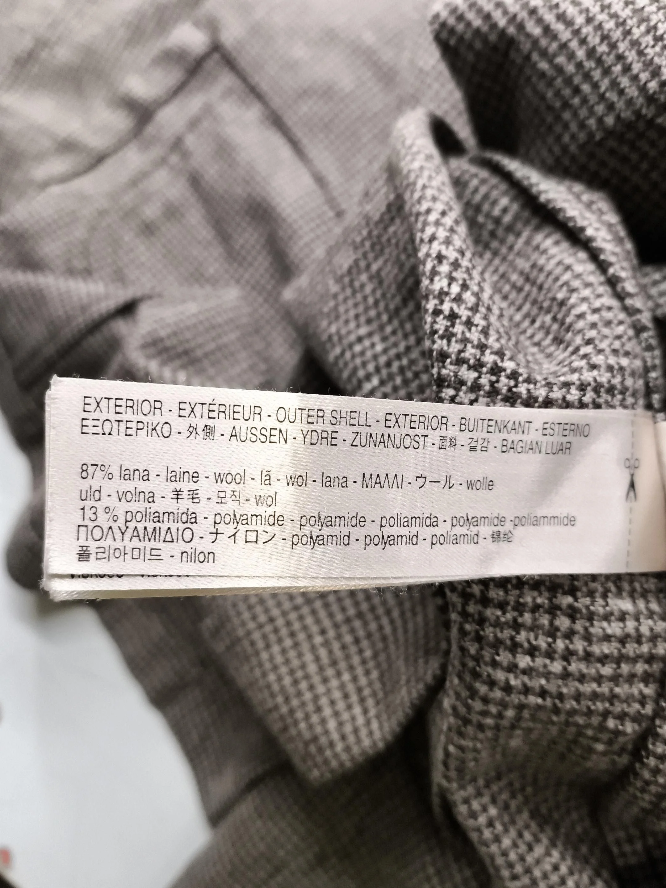 Massimo Dutti Men's Blazer M Brown Checkered Wool with Polyamide Overcoat - Image 6