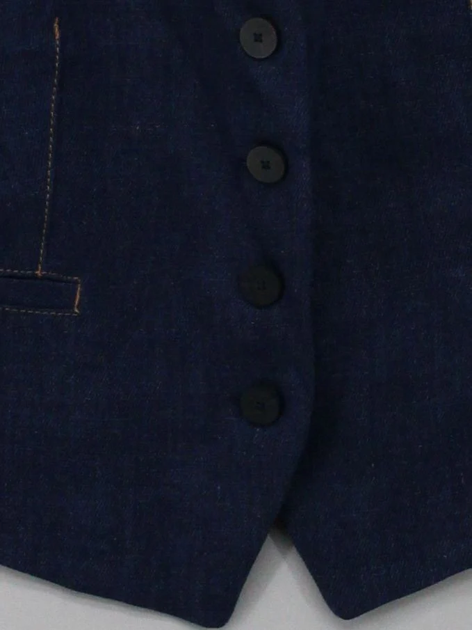 Massimo Dutti Men's Coat M Blue Cotton with Acetate, Lyocell Modal Overcoat - Image 4