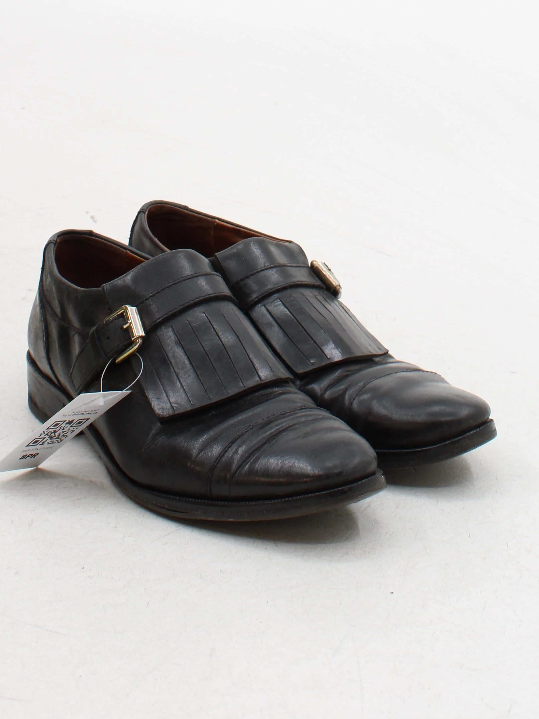 Massimo Dutti Men's Formal Shoes UK 6 Black 100% Leather Brogue - Image 4