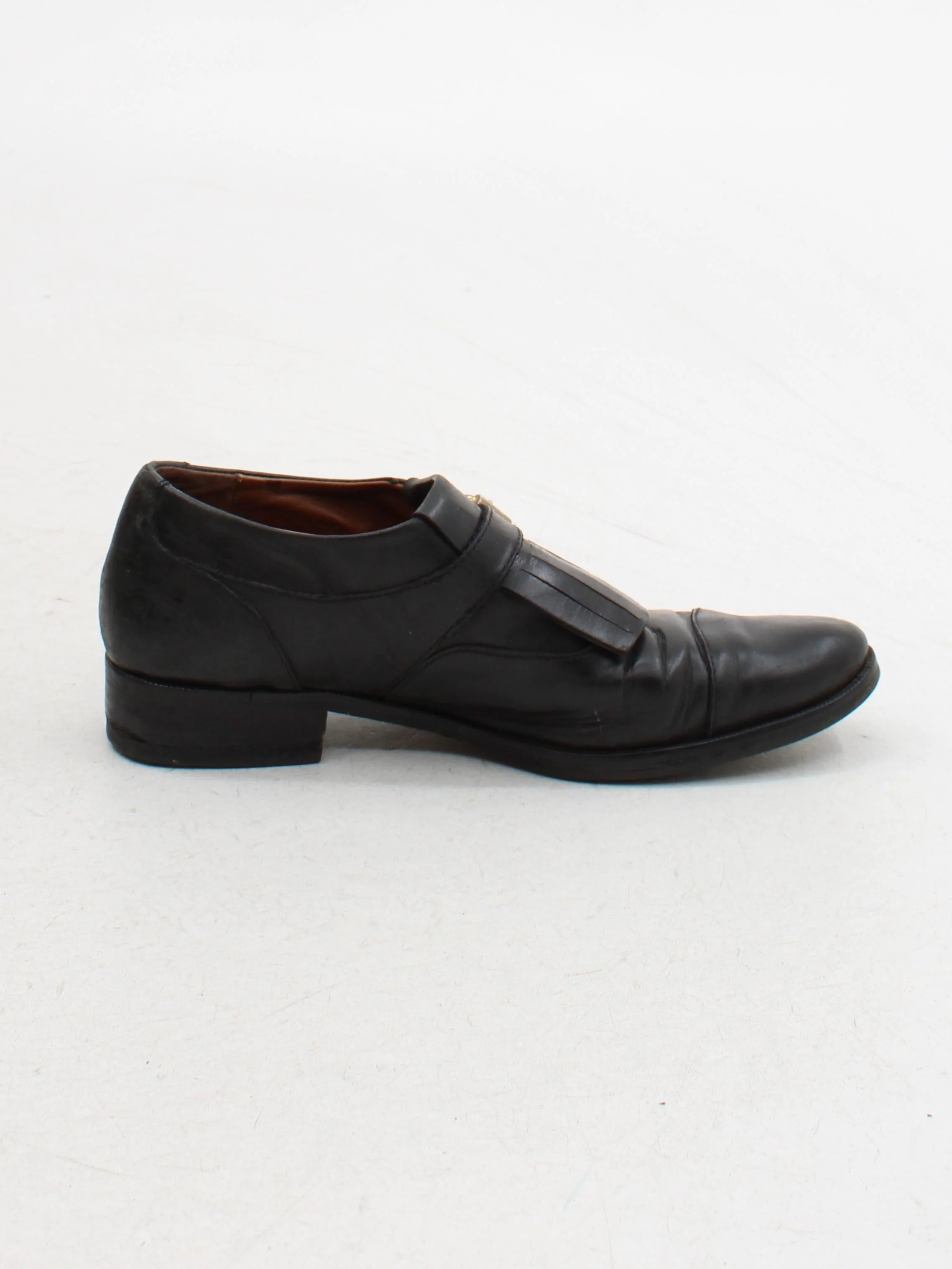 Massimo Dutti Men's Formal Shoes UK 6 Black 100% Leather Brogue - Image 5