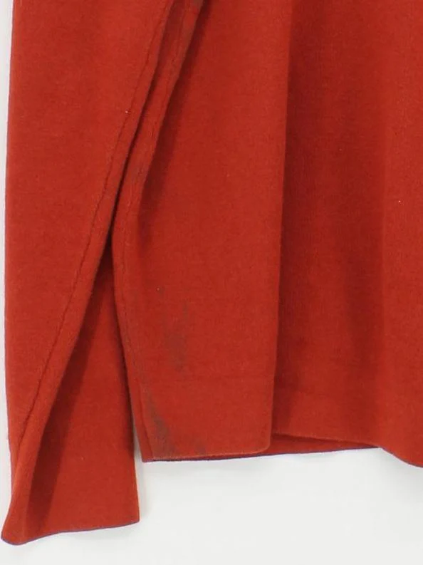 Massimo Dutti Men's Jumper L Red Cotton with Wool Round Neck Pullover - Image 4