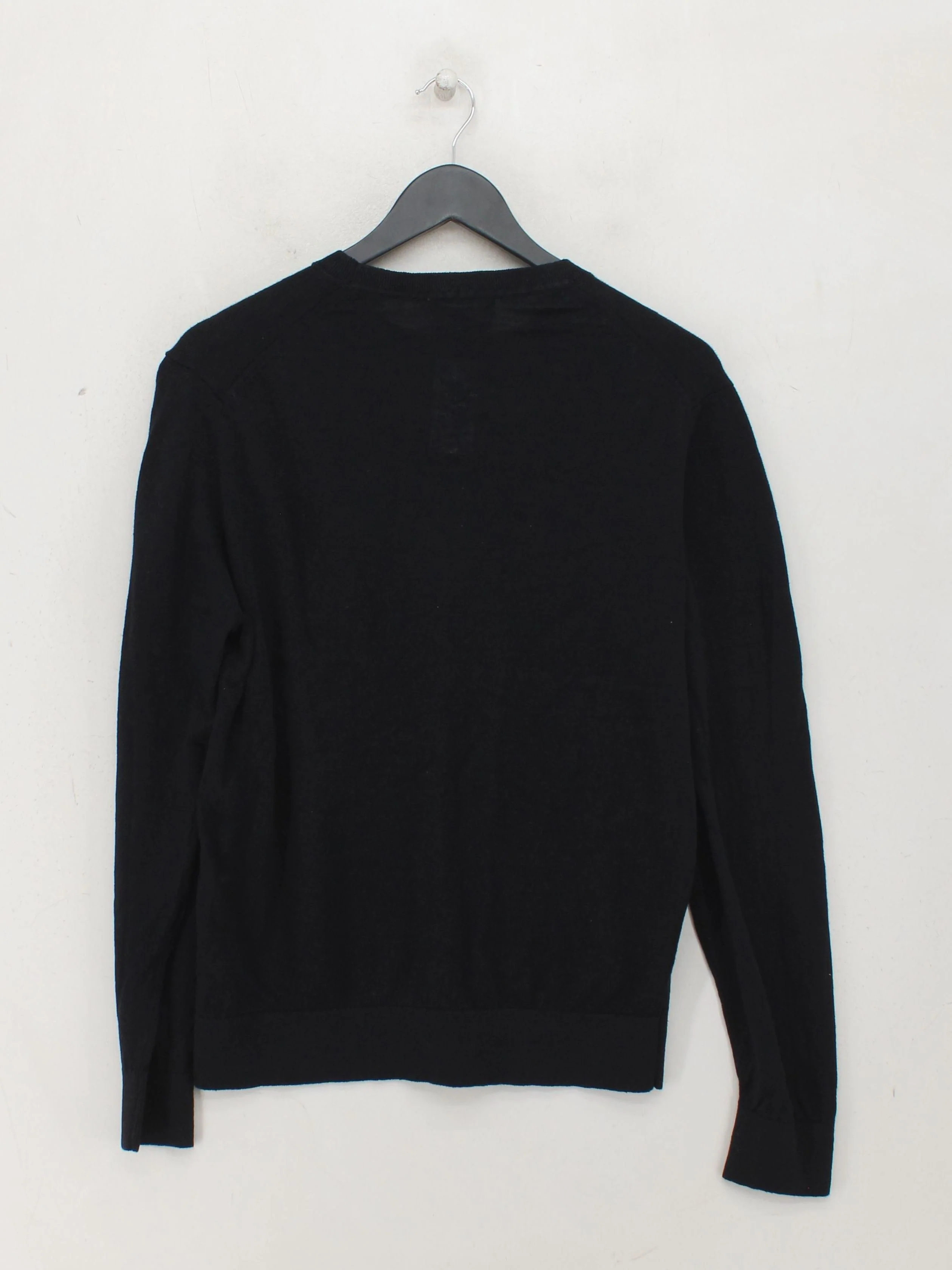 Massimo Dutti Men's Jumper M Black 100% Linen Crew Neck Pullover - Image 2