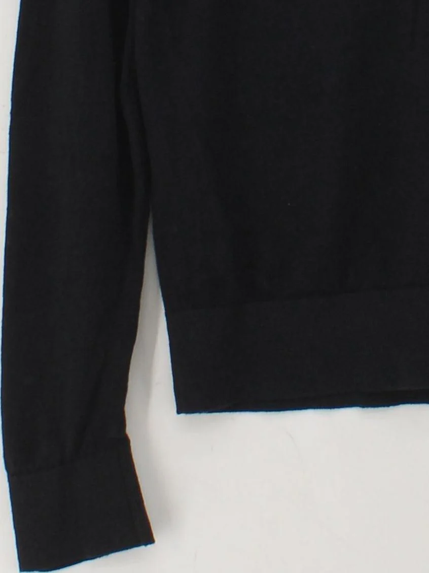 Massimo Dutti Men's Jumper M Black 100% Linen Crew Neck Pullover - Image 4