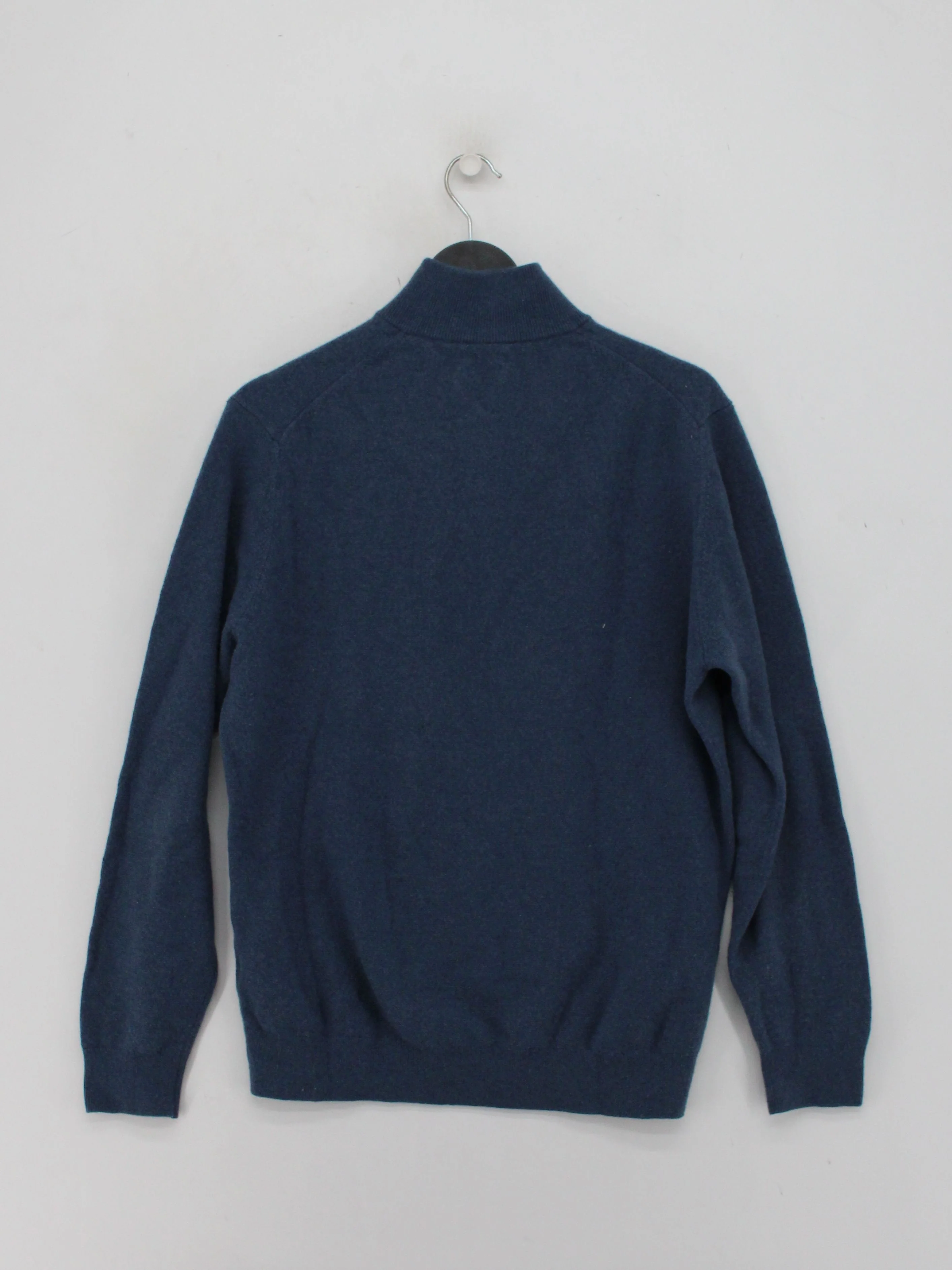 Massimo Dutti Men's Jumper M Blue Wool with Polyamide, Viscose Pullover - Image 2