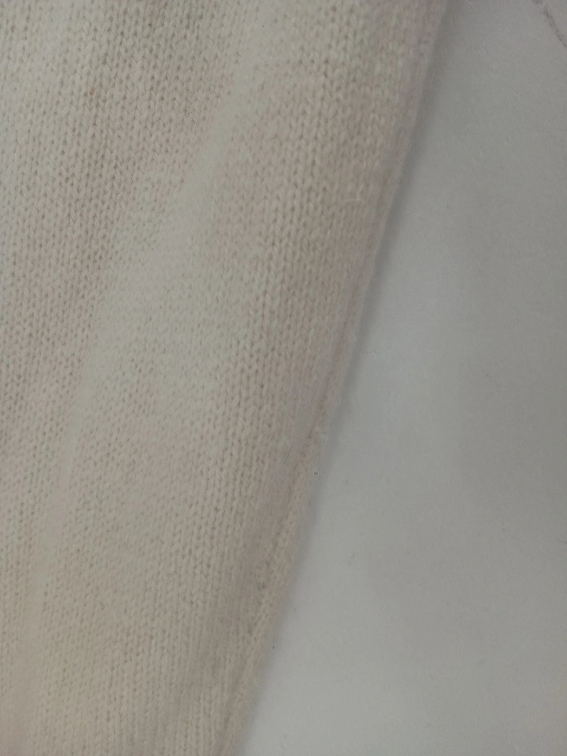 Massimo Dutti Men's Jumper M Cream Wool with Polyamide Round Neck Pullover - Image 5