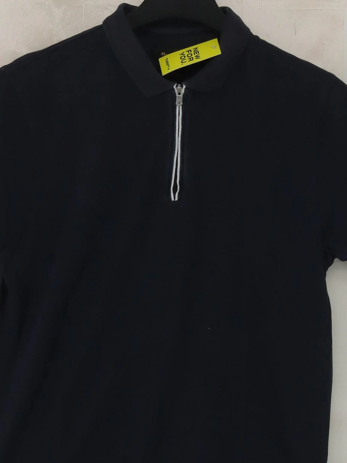 Massimo Dutti Men's Polo M Blue 100% Cotton Basic - Image 3