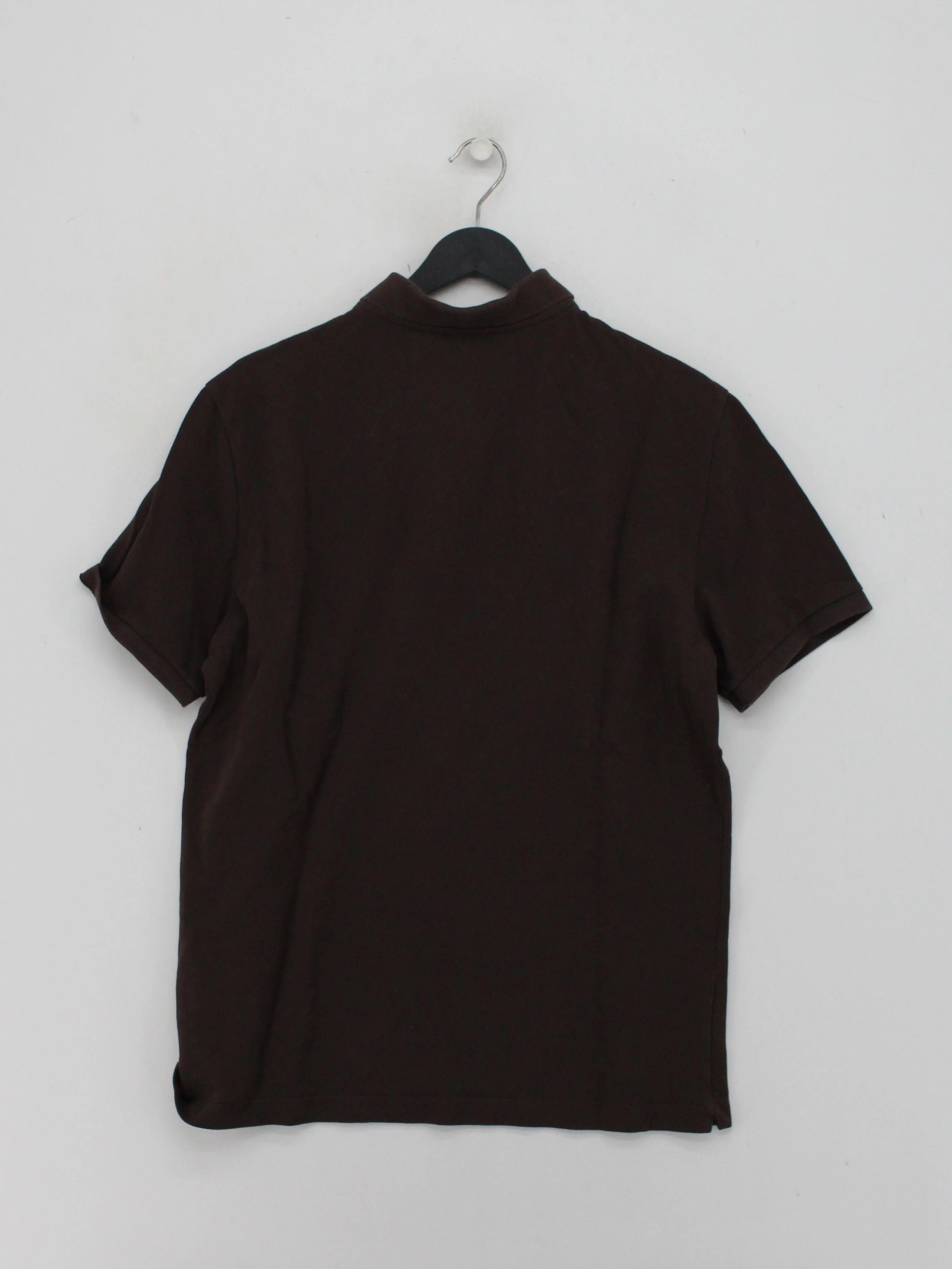 Massimo Dutti Men's Polo M Brown 100% Cotton Basic - Image 2