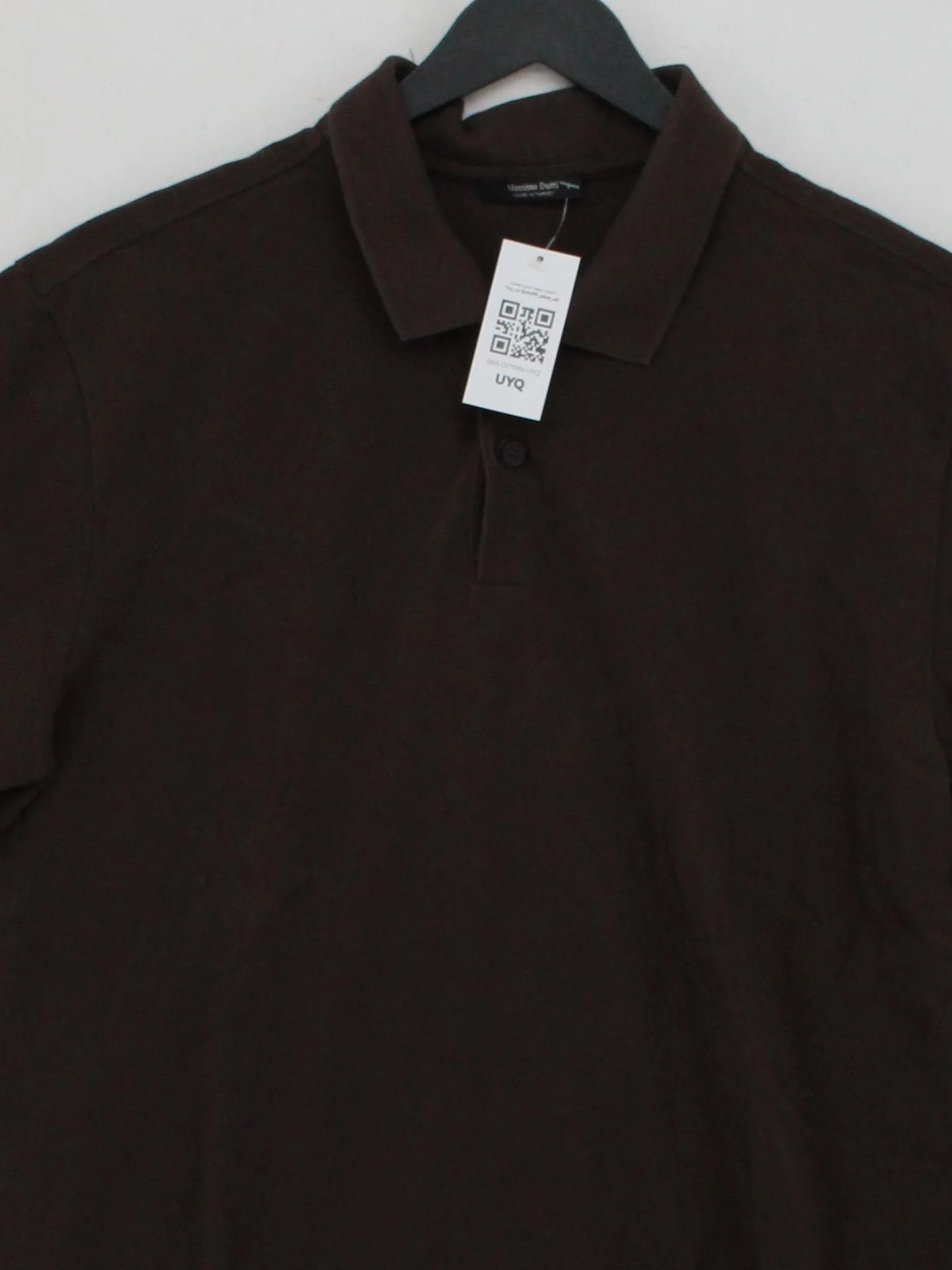 Massimo Dutti Men's Polo M Brown 100% Cotton Basic - Image 3